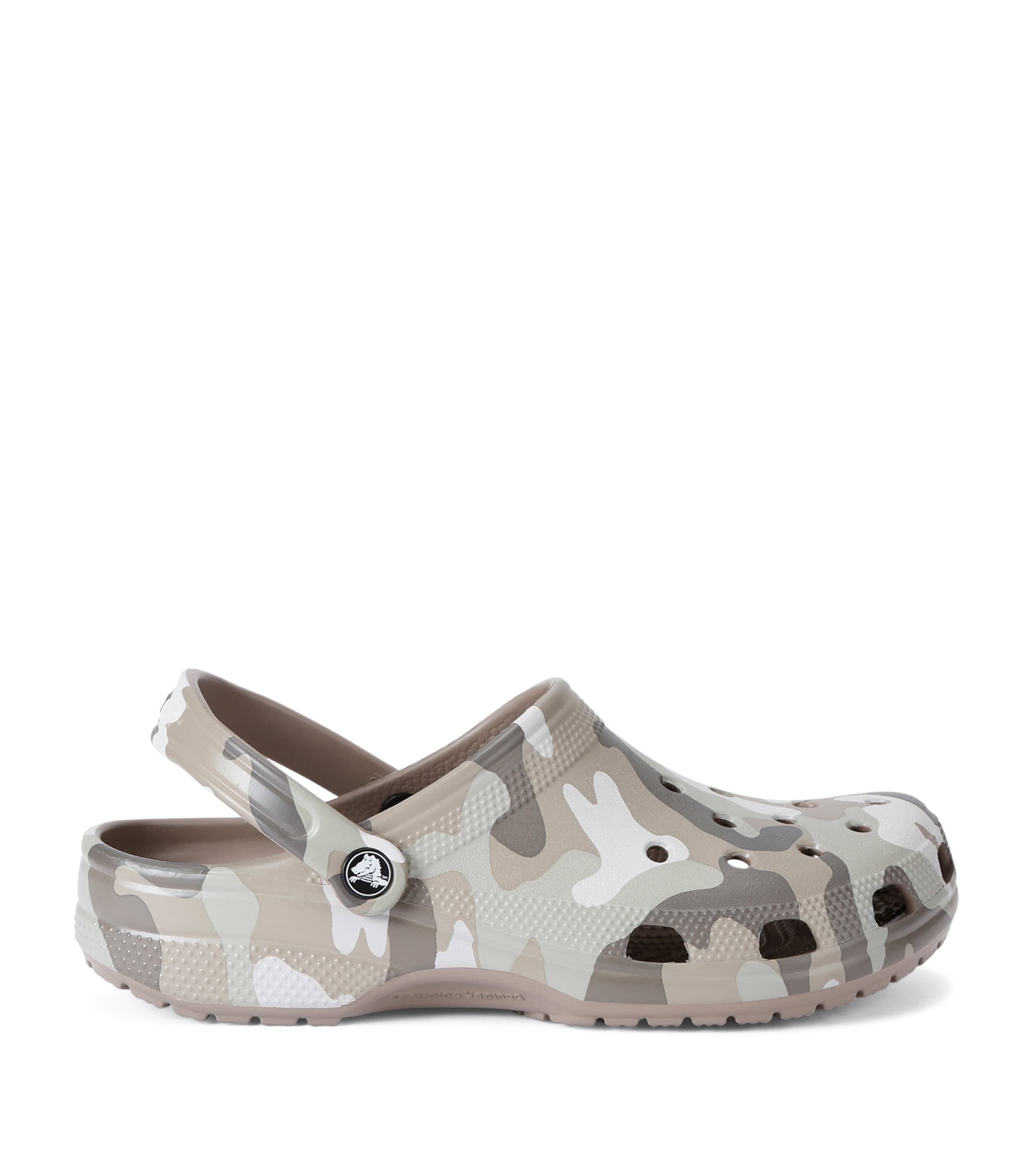 Crocs Classic Camouflage Clogs In Brown