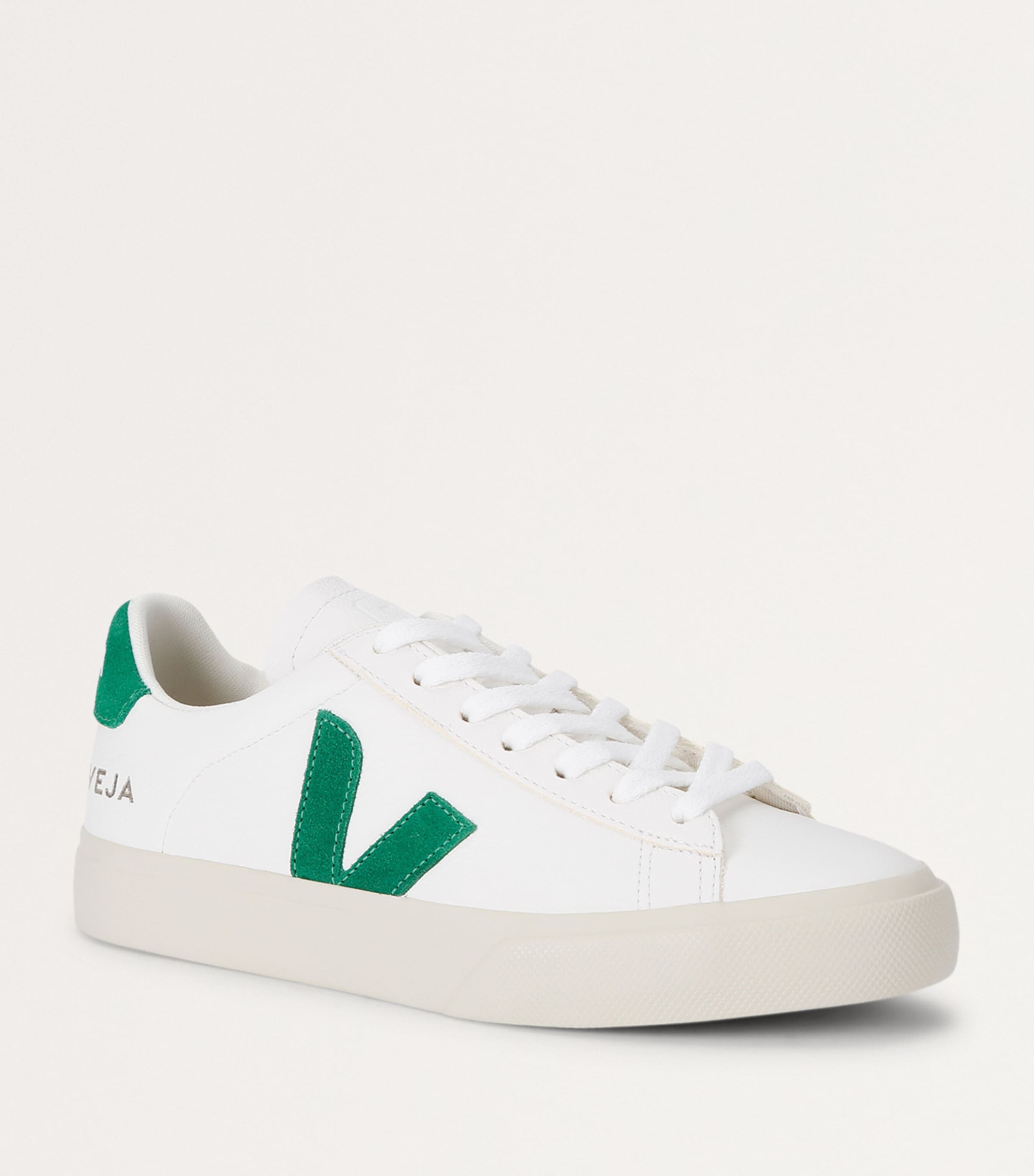 Veja Leather Campo Sneakers Green Oth Image 3