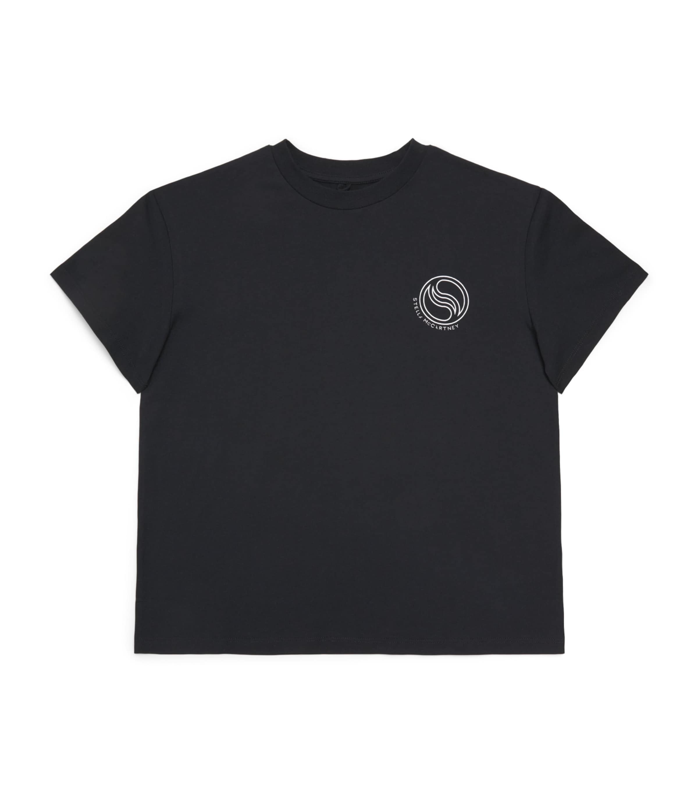 Stella McCartney Kids Organic Cotton Circle Logo T-Shirt (8-14 Years) Image 1