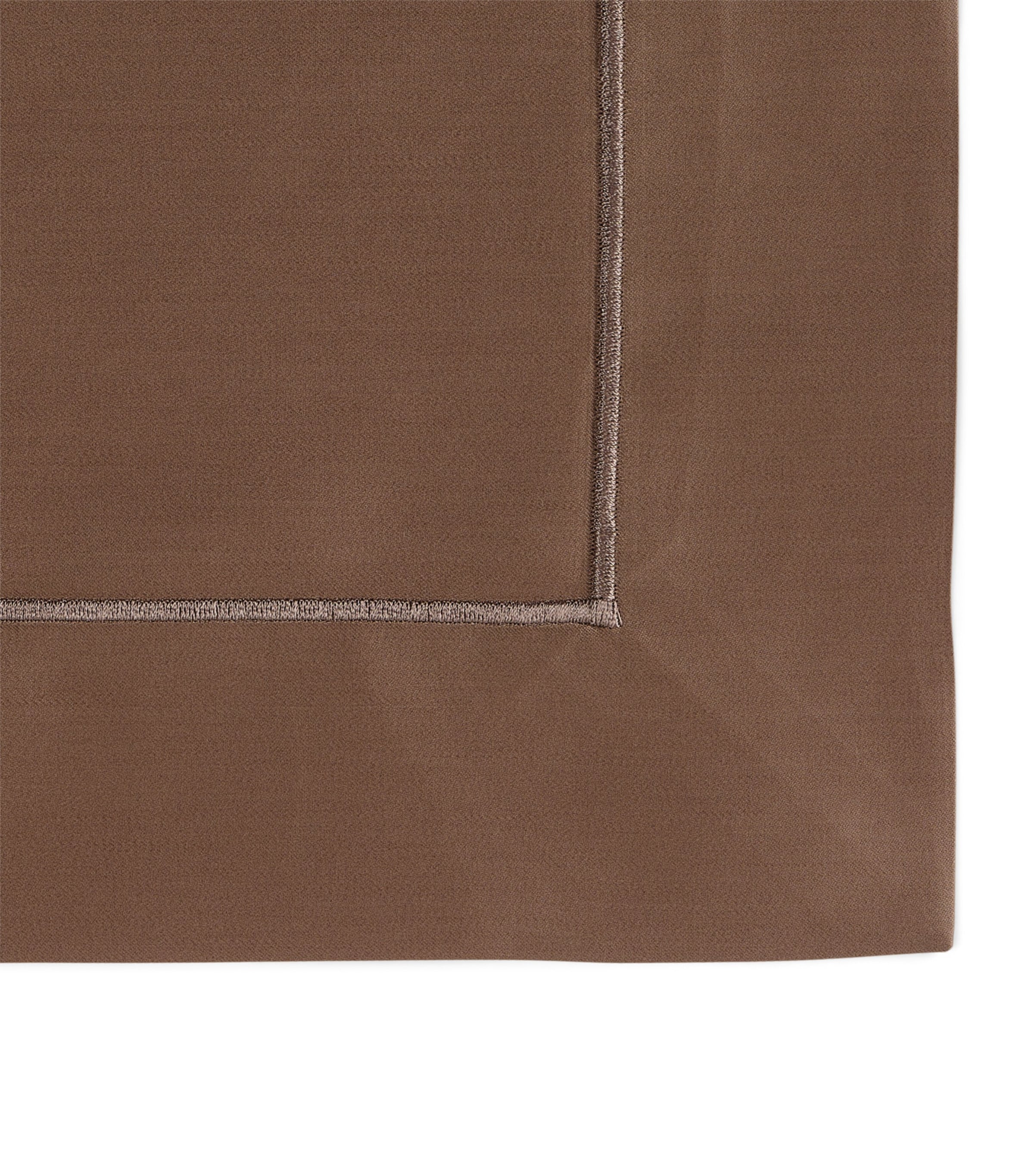 Celso De Lemos Egyptian Cotton Bourdon King Duvet Cover (230cm x 220cm) Amande Image 3