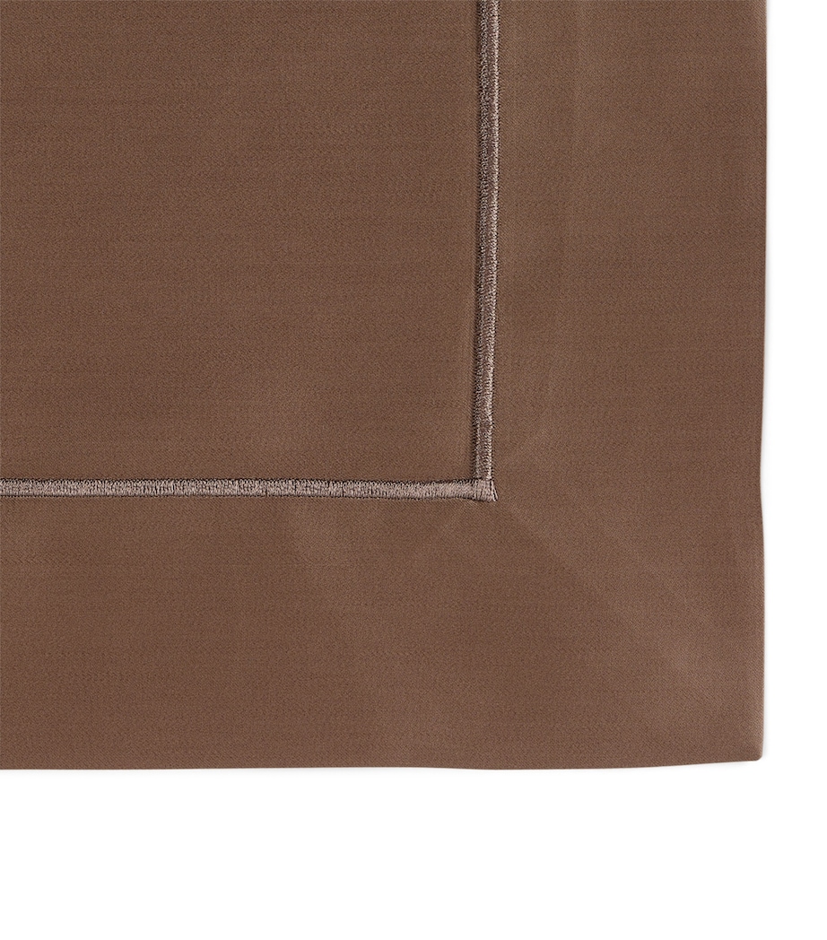 Celso De Lemos Egyptian Cotton Bourdon King Duvet Cover (230cm x 220cm) Amande Image 3