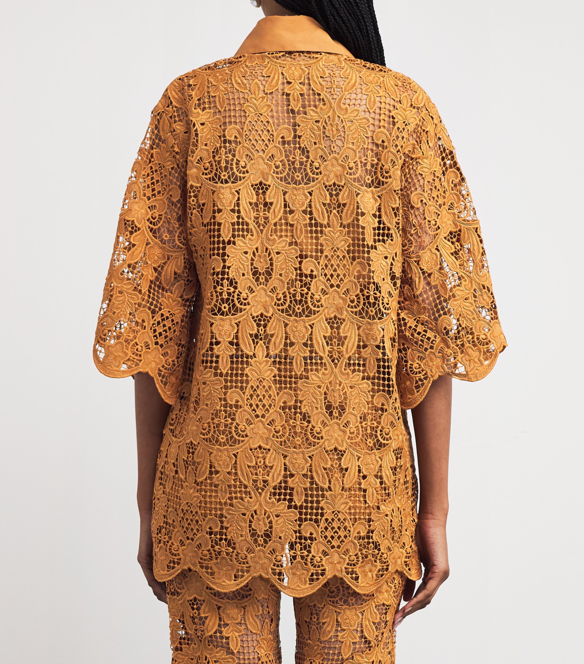 Zimmermann Womens Lace Coco Tunic Top Bis Biscuit Image 3