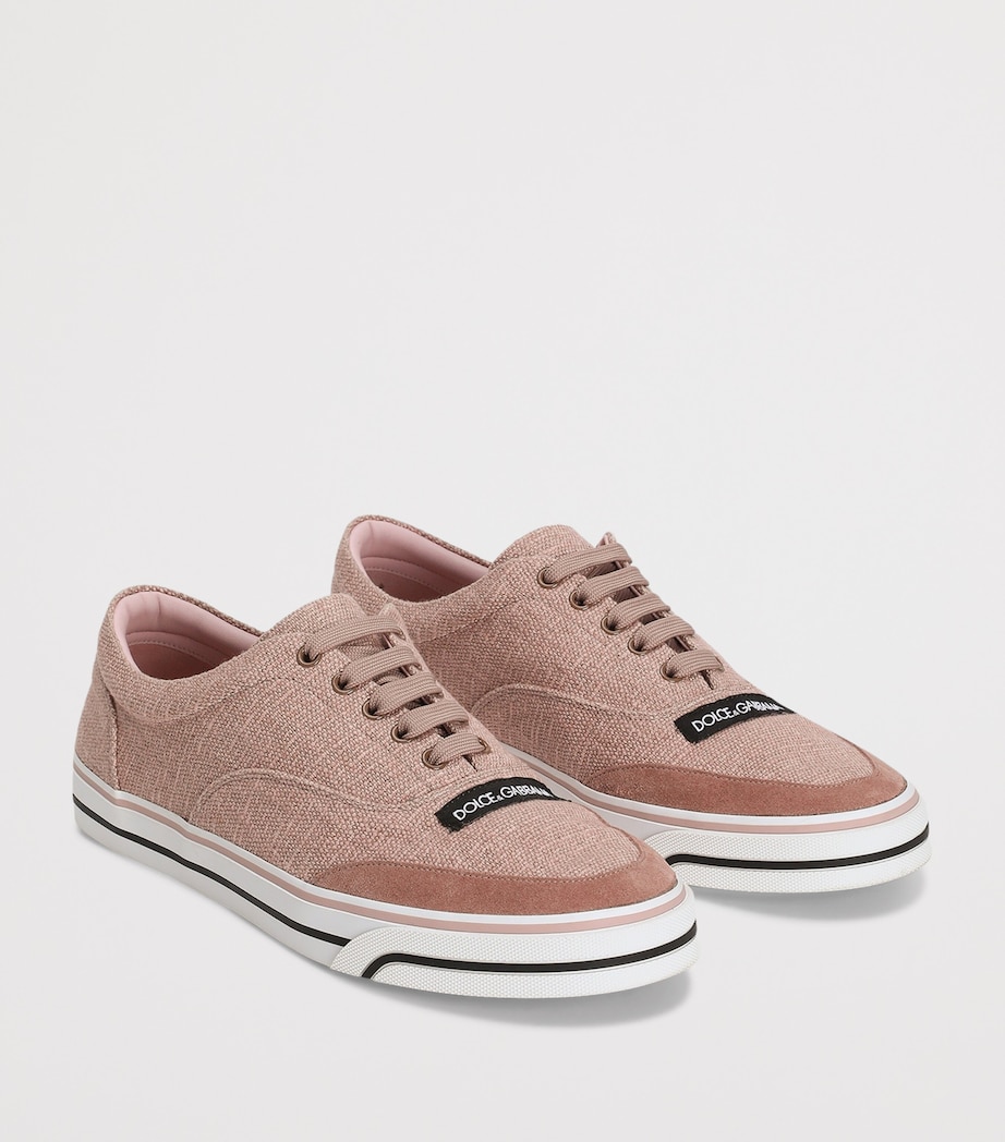 Dolce&Gabbana Sailing Low-Top Sneakers Rosa/make Up Image 2