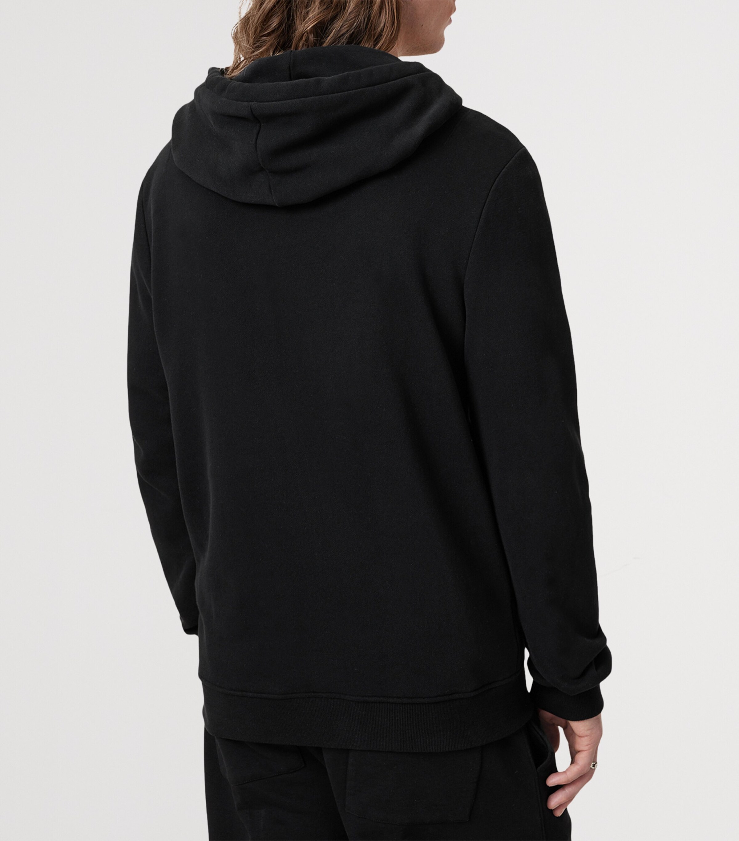 Raven Zip-Up Hoodie BLACK Image 6