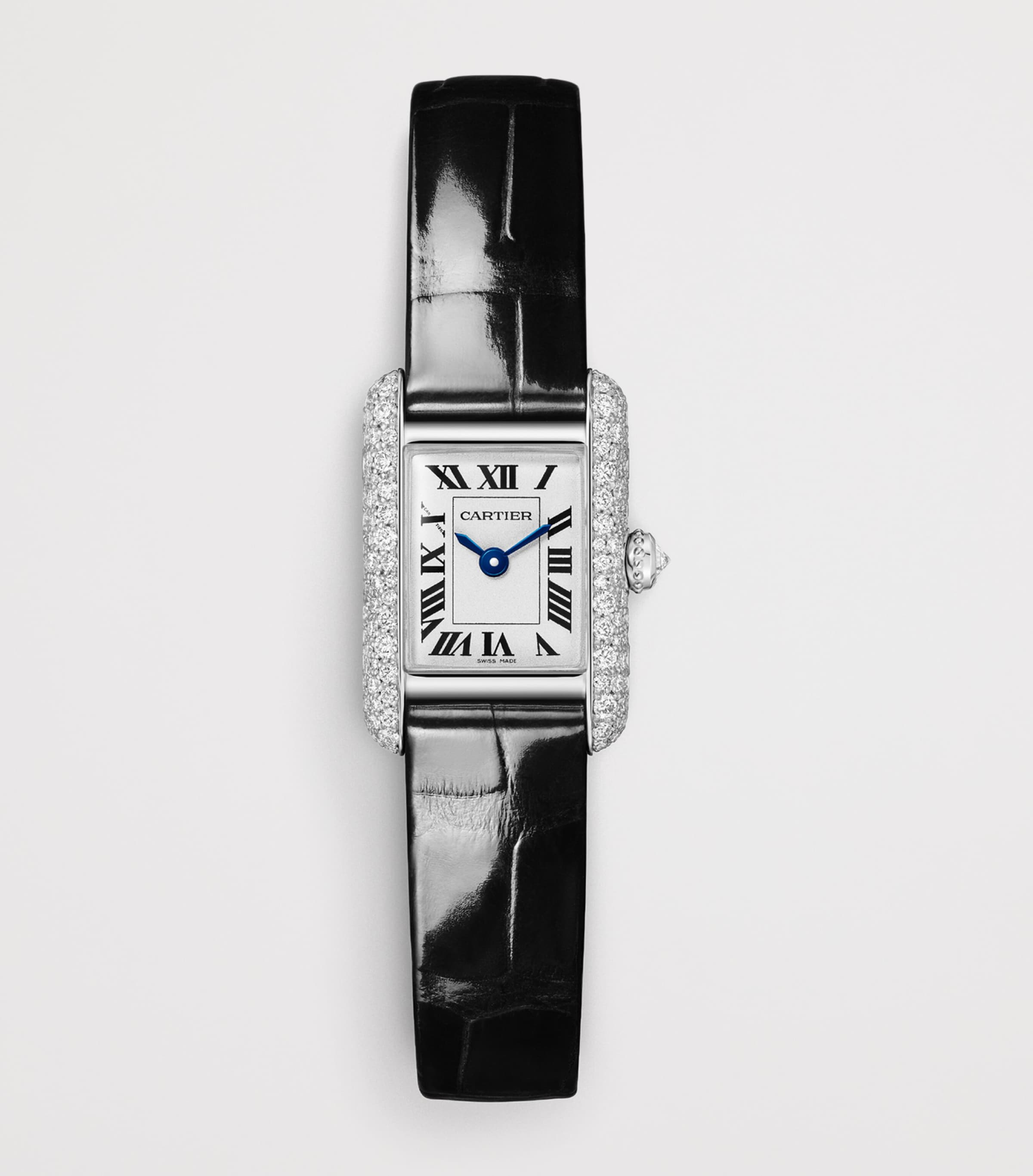 Cartier White Gold and Diamond Tank Louis Watch 16.5mm White Gold Image 6