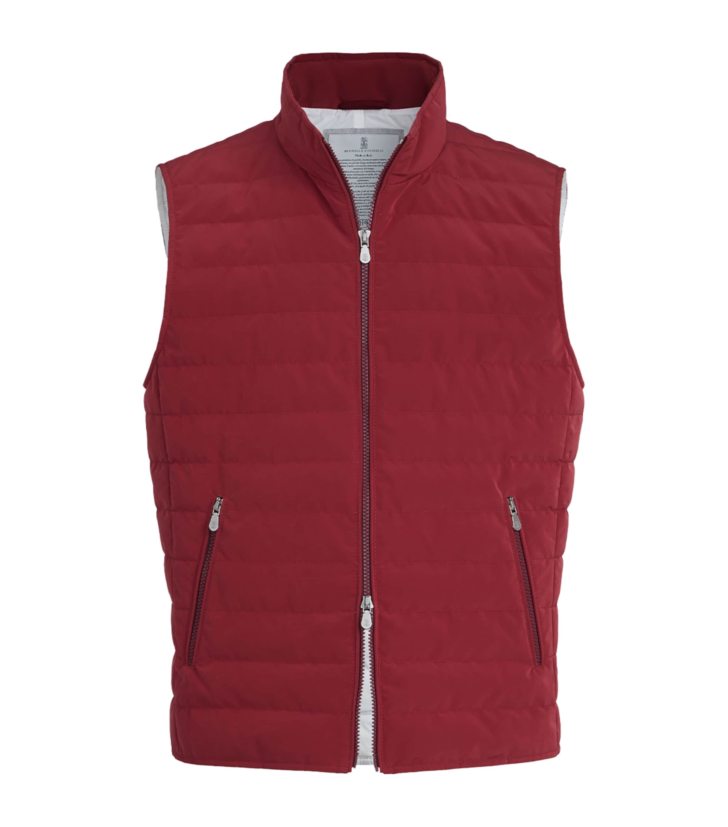 Brunello Cucinelli Mens Water-Resistant Gilet Image 1