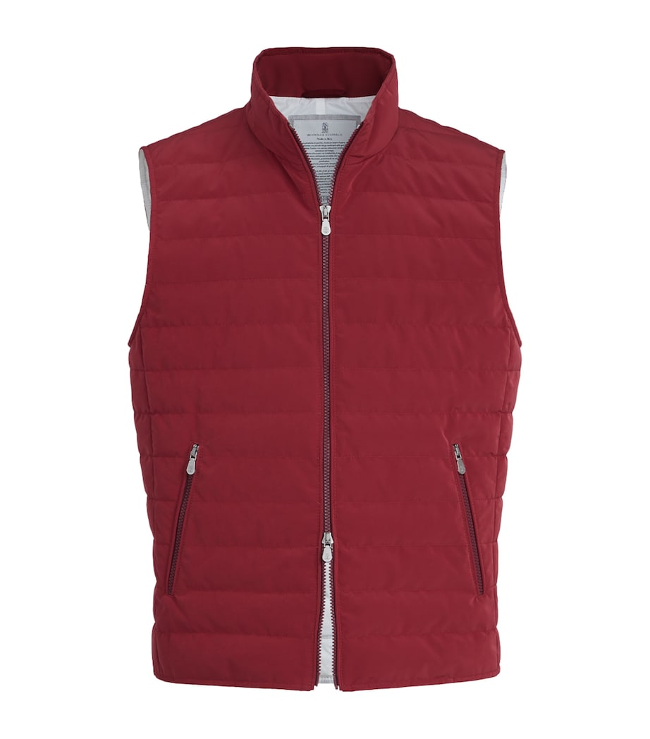 Brunello Cucinelli Mens Water-Resistant Gilet Image 1