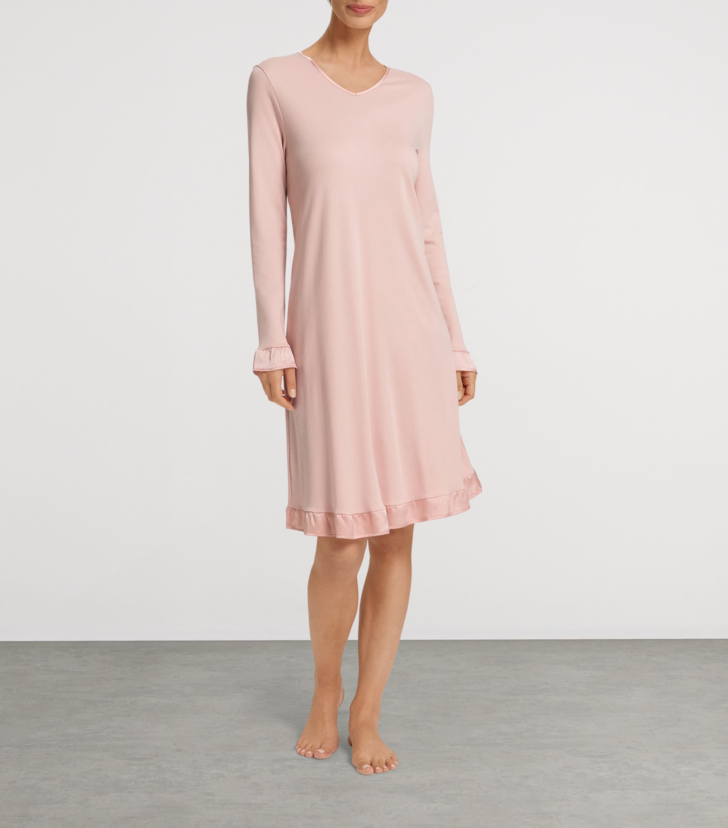 Hanro Cotton-Blend Long-Sleeve Claire Nightdress | Women Clothing | Nightwear | Nightdresses | Designers | Hanro Hanro Cotton-Blend Long-Sleeve Claire Nightdress | Women Clothing | Nightwear | Nightdresses | Designers | Hanro