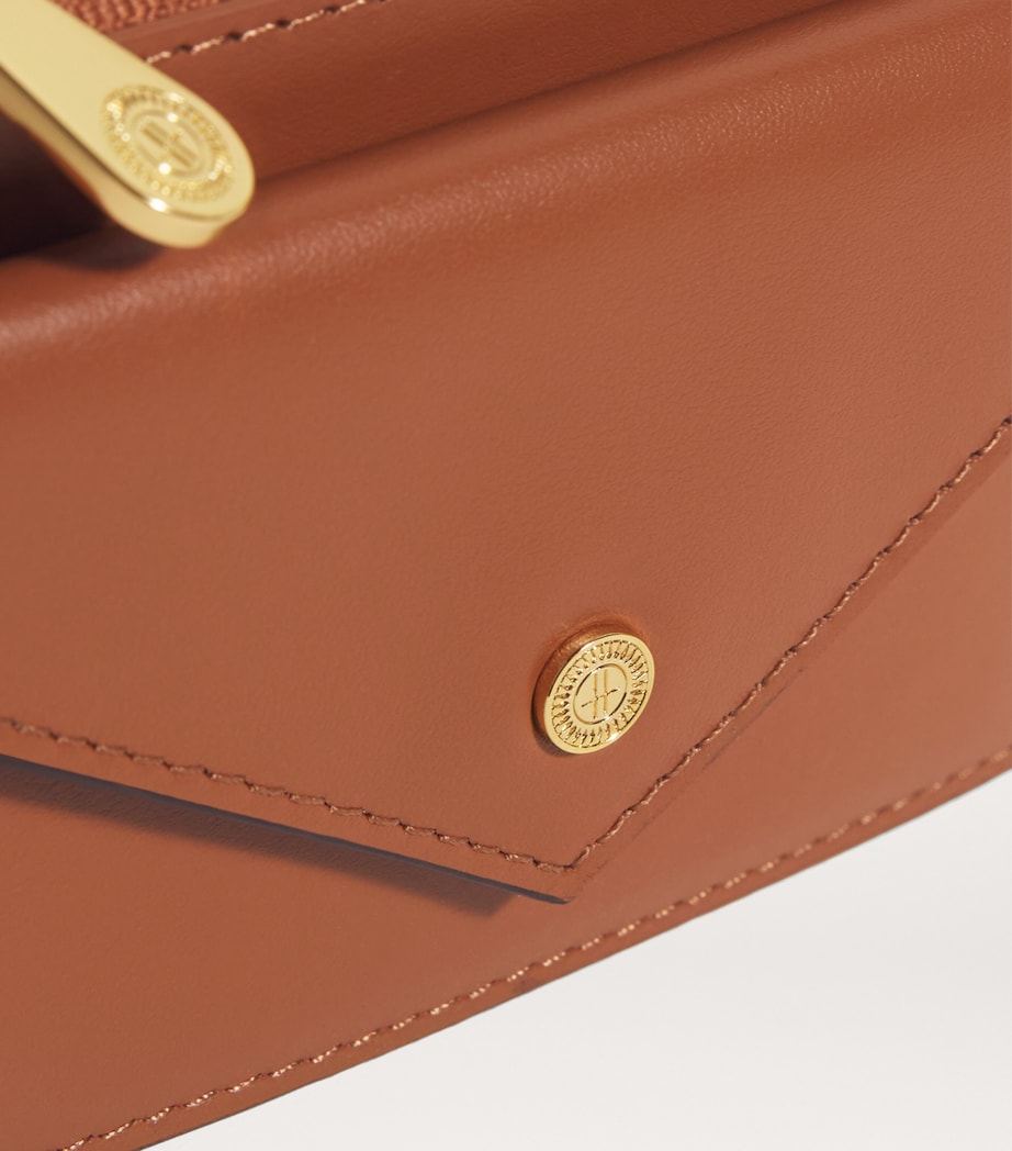 Smooth Leather Card Holder TAN Image 4