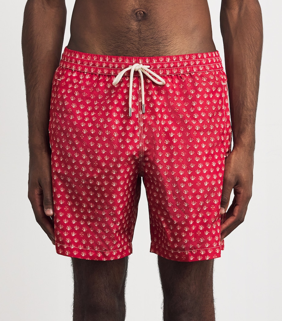 Coral Print Bermuda Swim Shorts 0451S Image 2