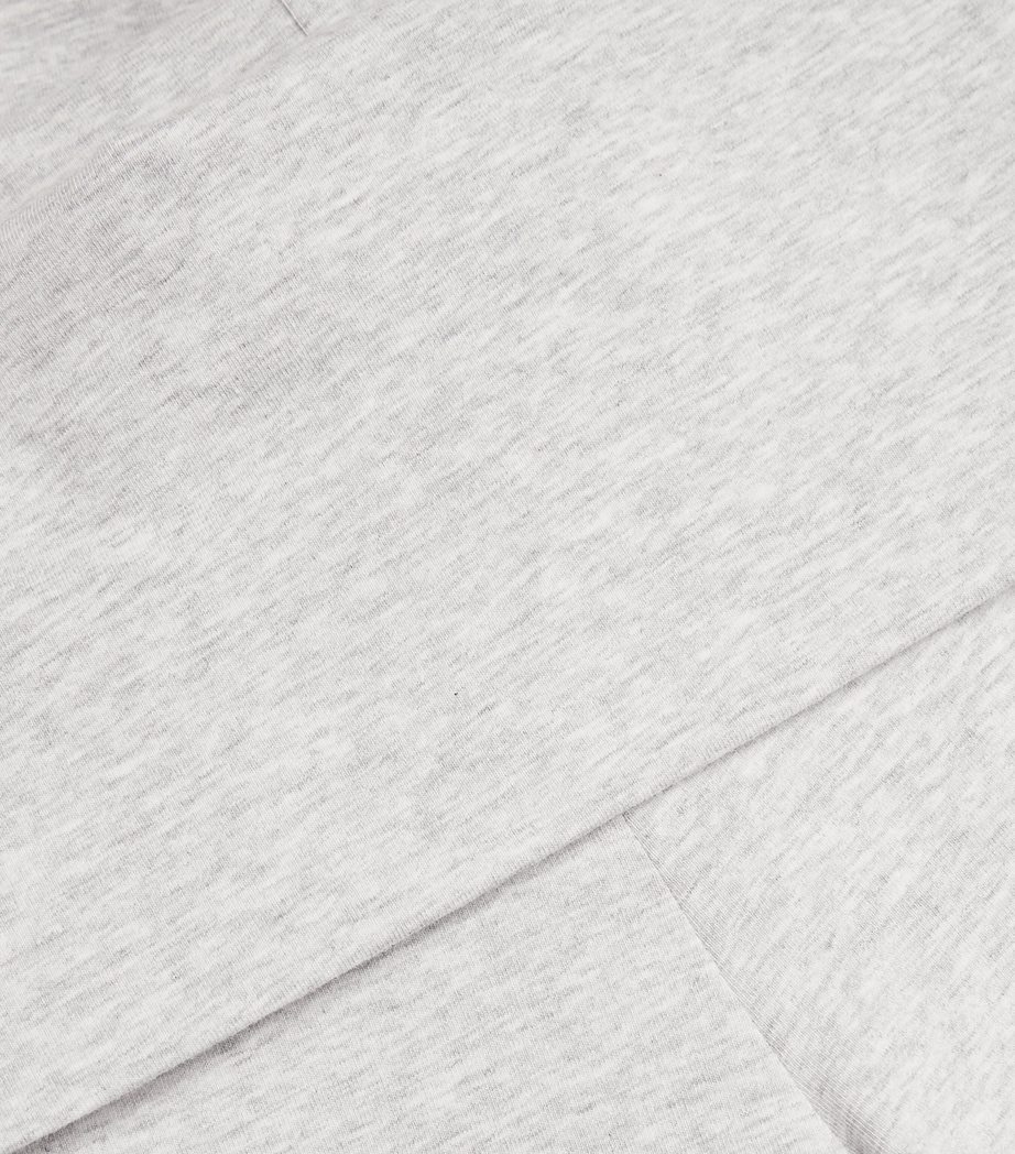 Cotton-Blend Fold-Over Trousers LIGHT HEATHER GREY Image 5