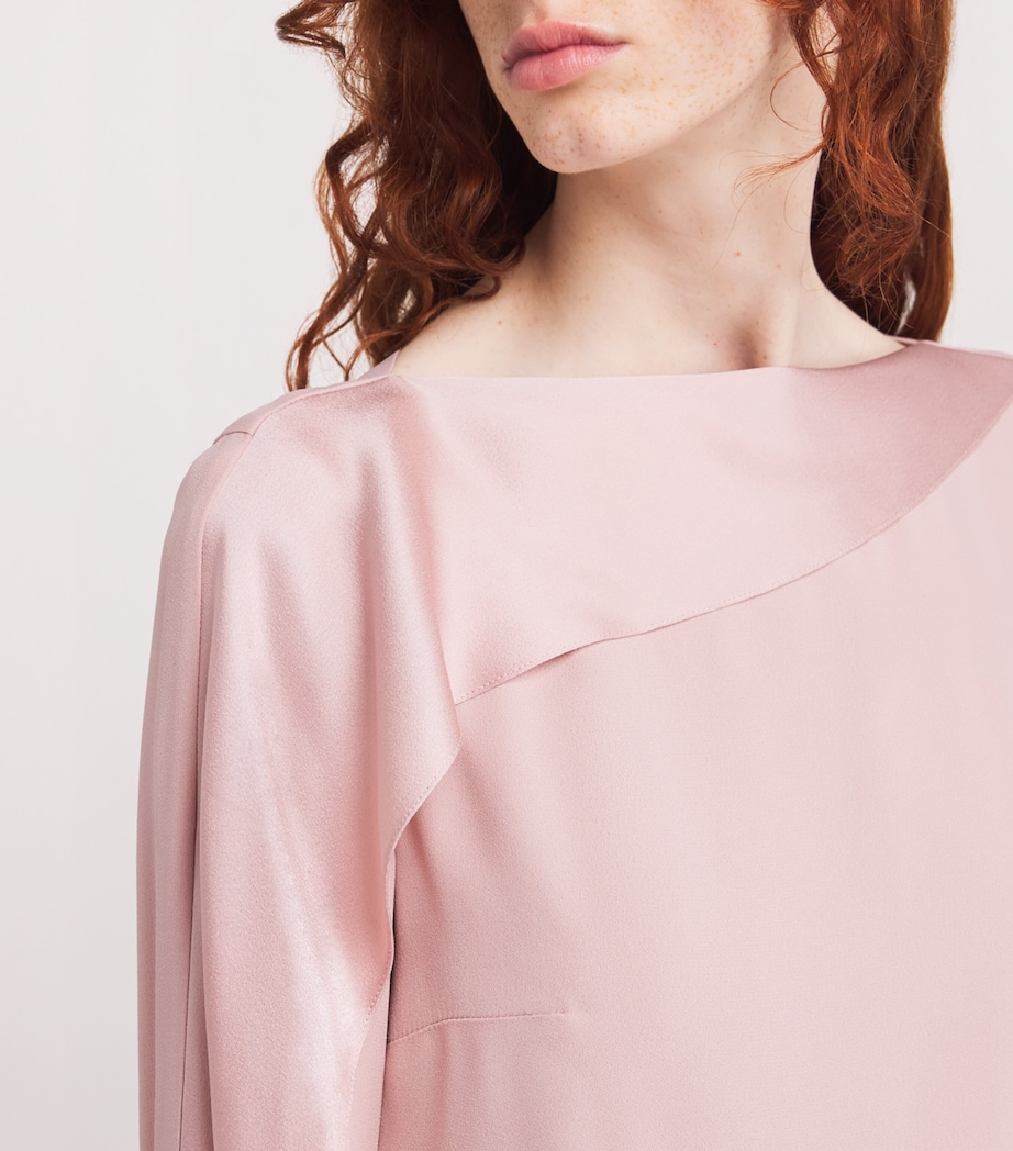 Satin Long-Sleeve Top SLIPPER Image 6