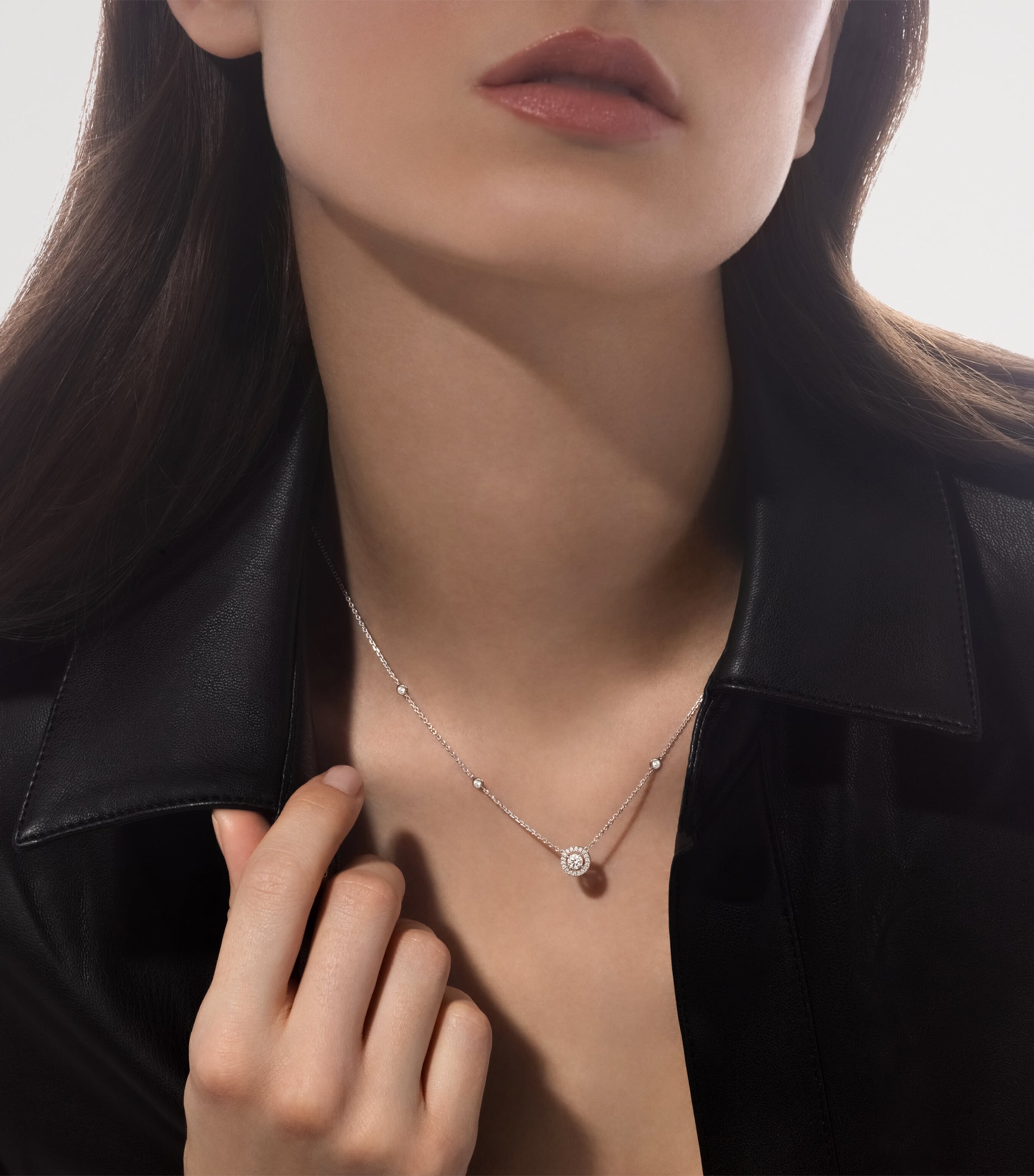 Messika White Gold and Diamond Joy Necklace White Gold Image 2