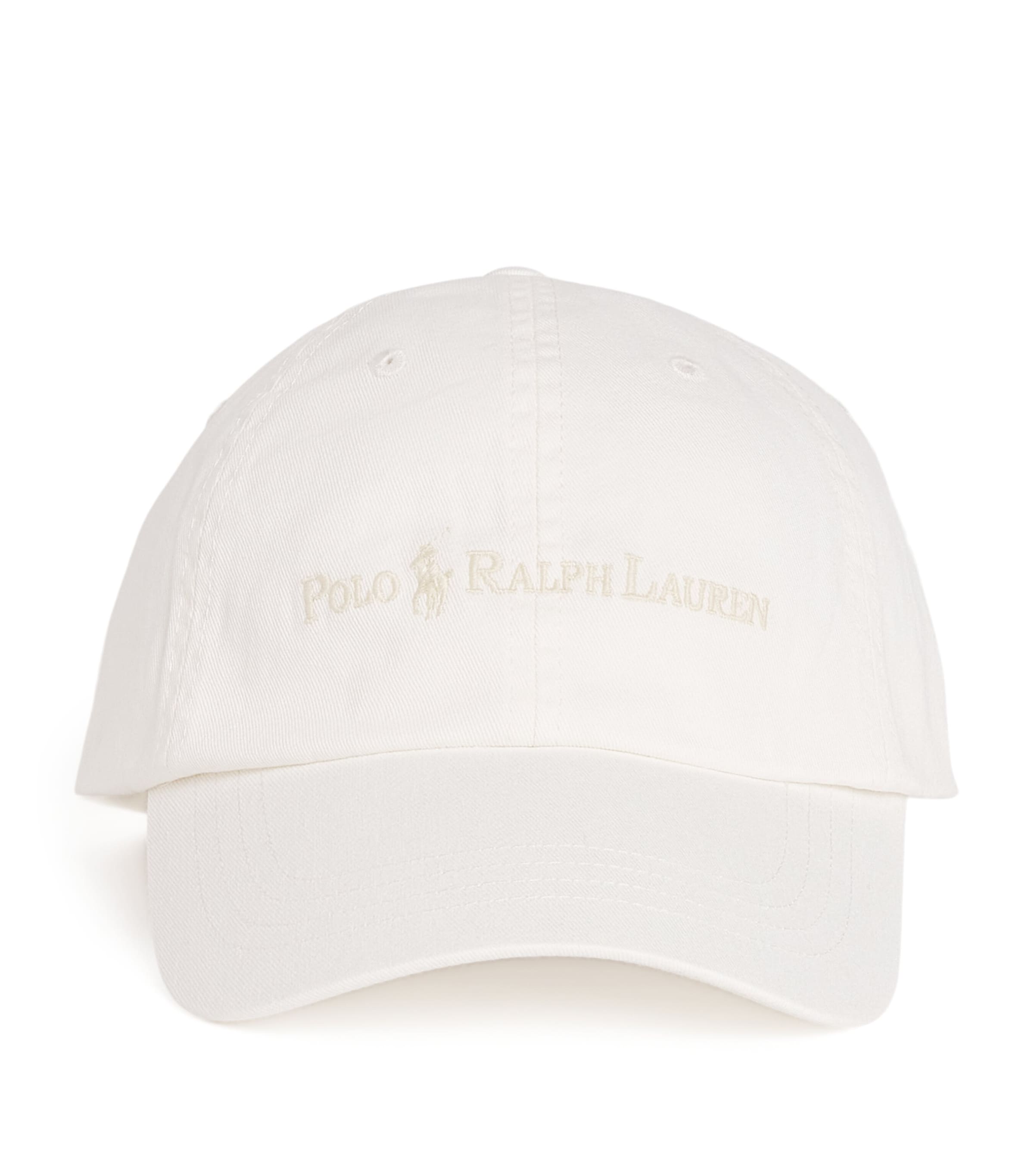 Polo Ralph Lauren Cotton Polo Pony Baseball Cap In Ivory