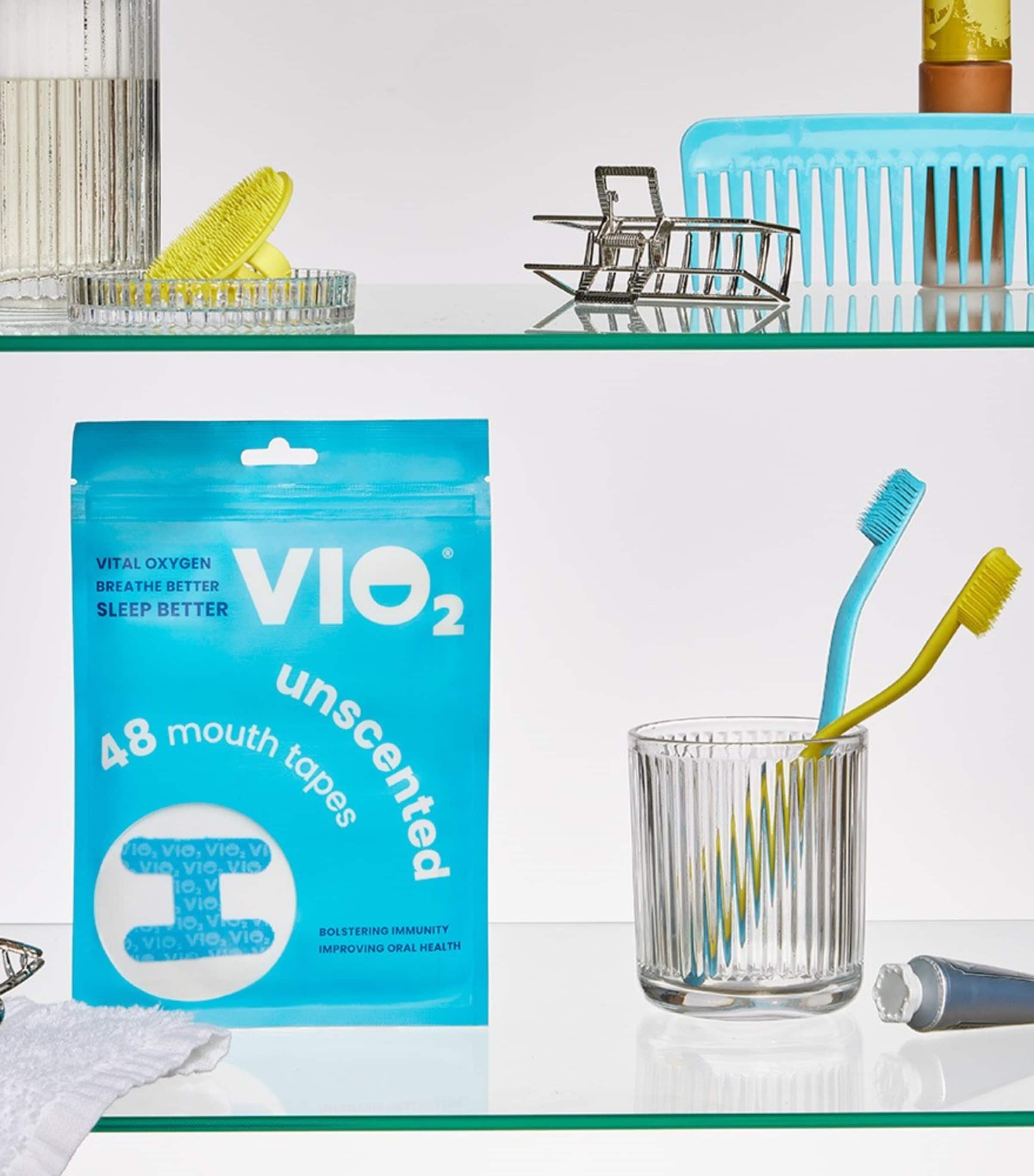 VIO2 Unscented Mouth Tape (1 Pack) NO COLOUR Image 2