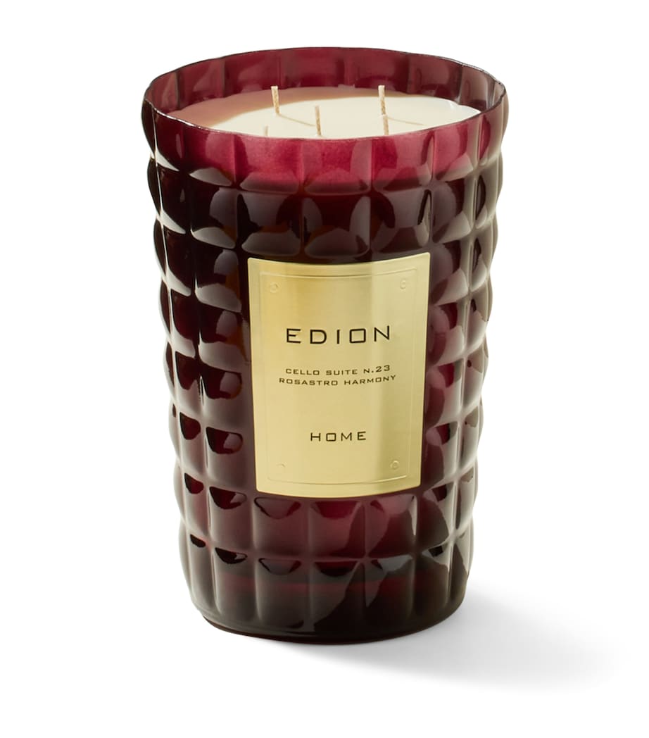 EDION Cello Suite No.23 Rosastro Harmony Candle (2.5kg) Burgundy Image 1