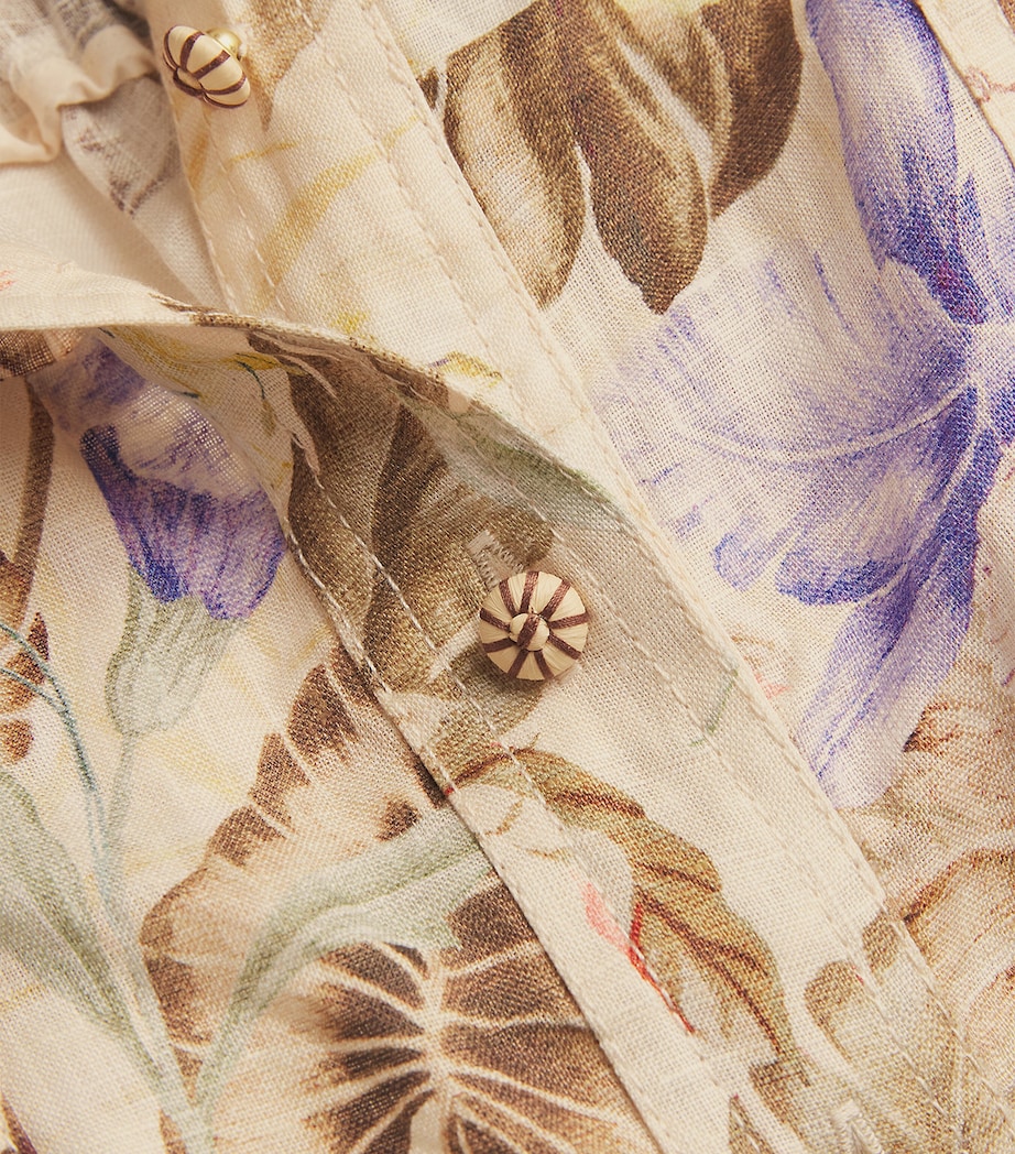 Linen Ascension Playsuit CMFL/CREAM MLTI FLRL Image 4