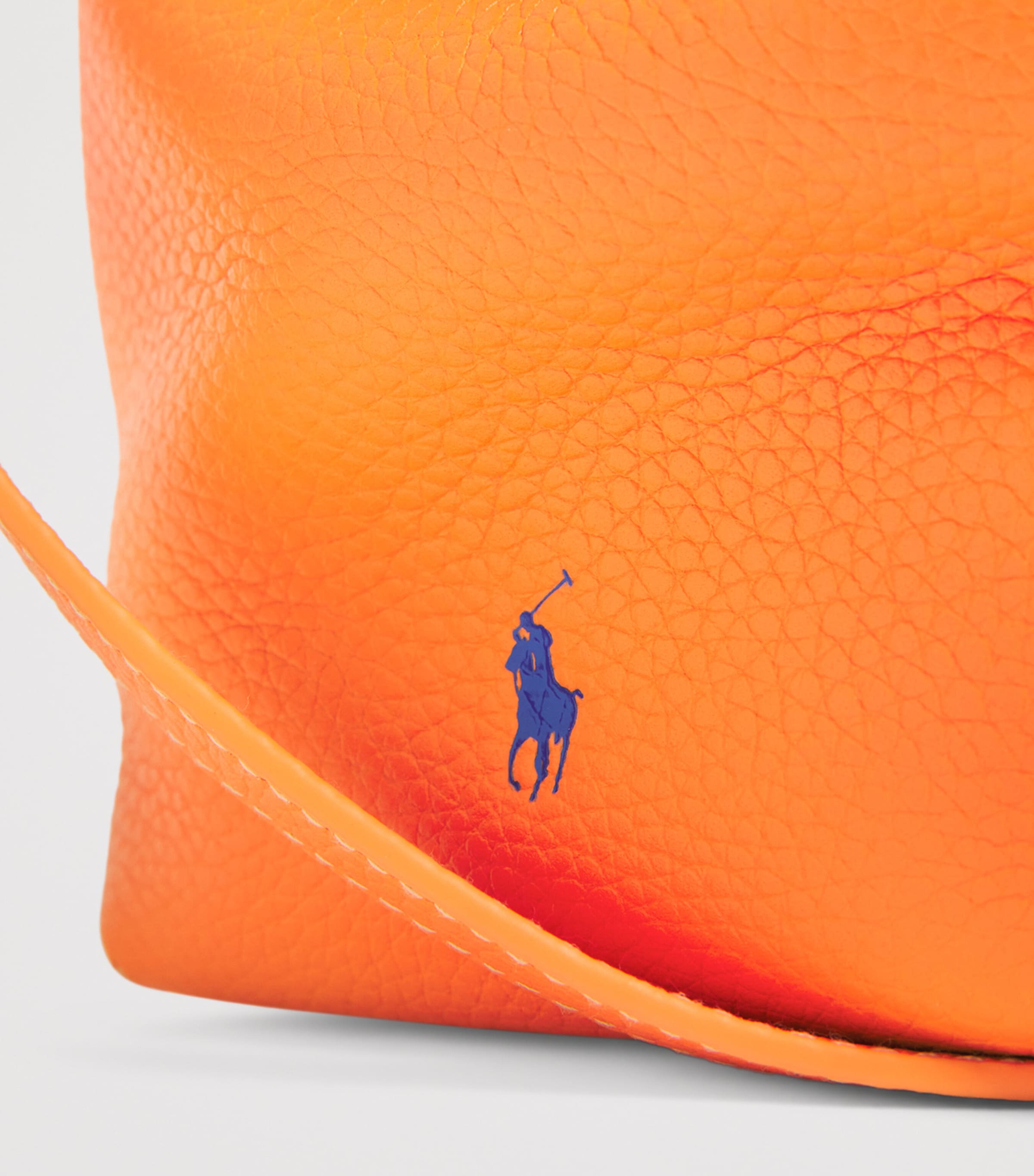 Polo Ralph Lauren Small Leather Polo Play Cross-Body Bag Orange Peel Image 5