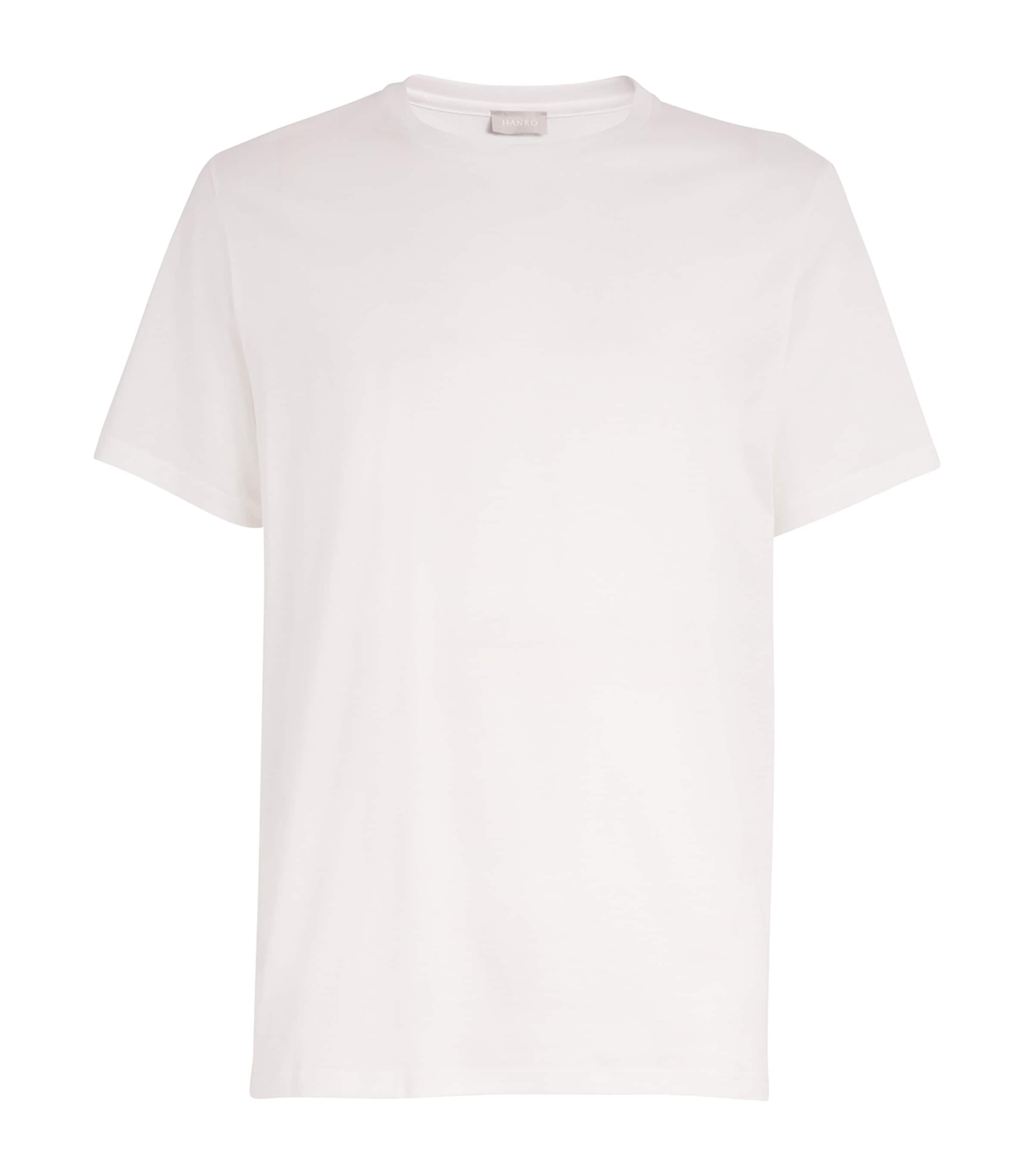 Shop Hanro Cotton T-shirt In White