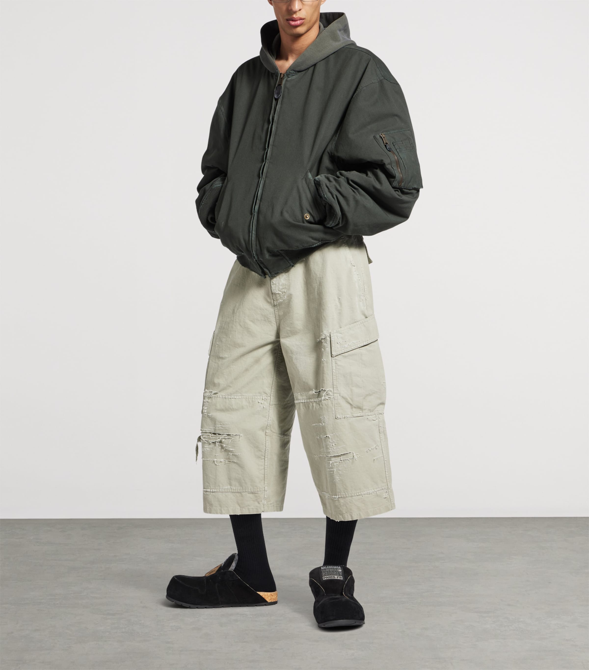 Suede Dumbo Mules 1000 Image 2