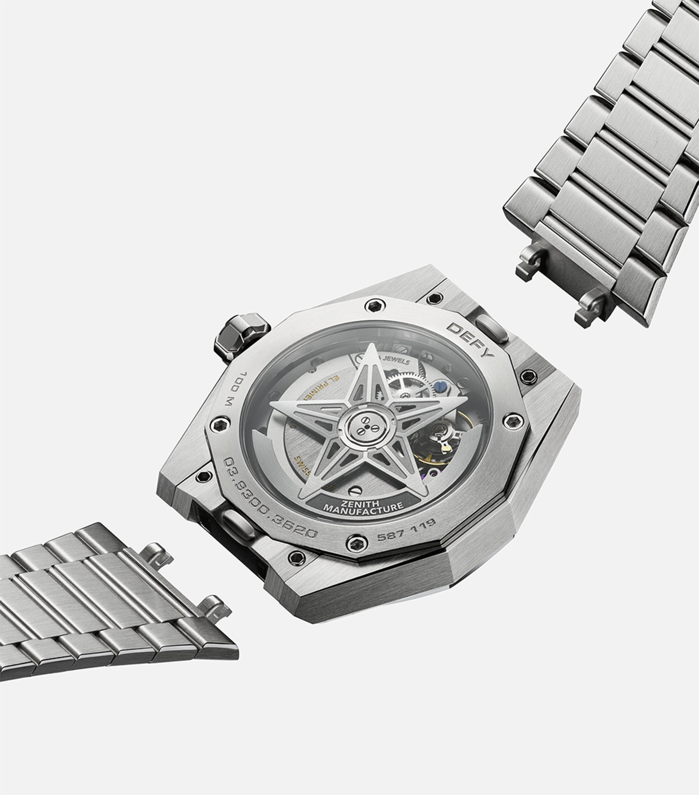 Zenith Stainless Steel Defy Skyline Watch 41mm Silver Image 2