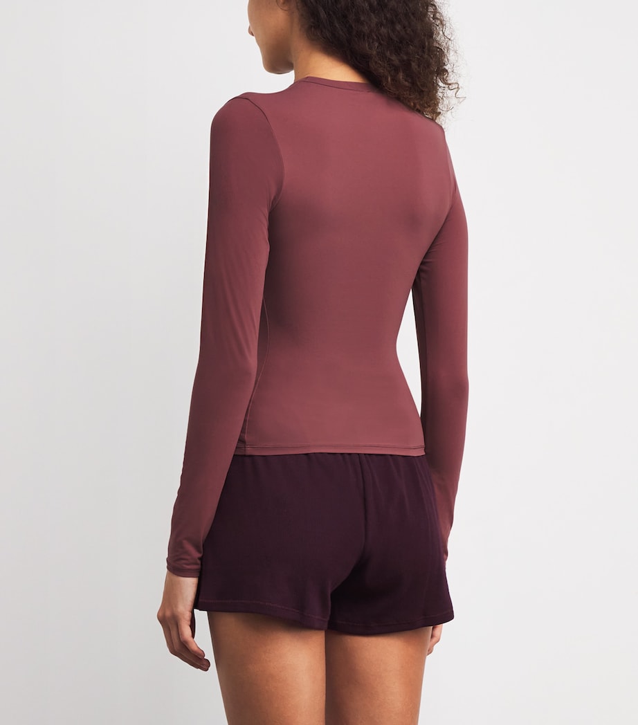 Fits Everybody Long-Sleeve T-Shirt BEET Image 4