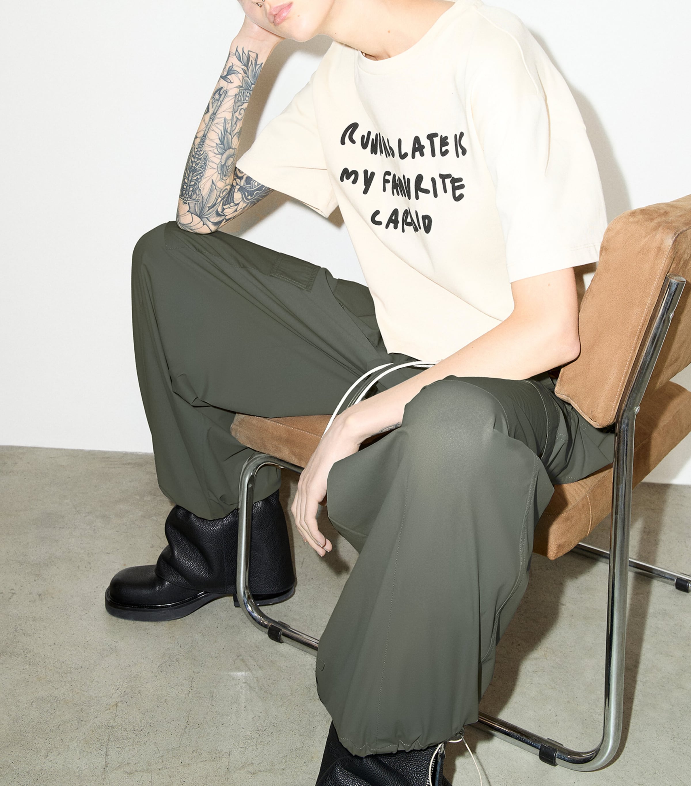 MAX&Co. Womens x Pietro Terzini Printed T-Shirt Milk Image 3