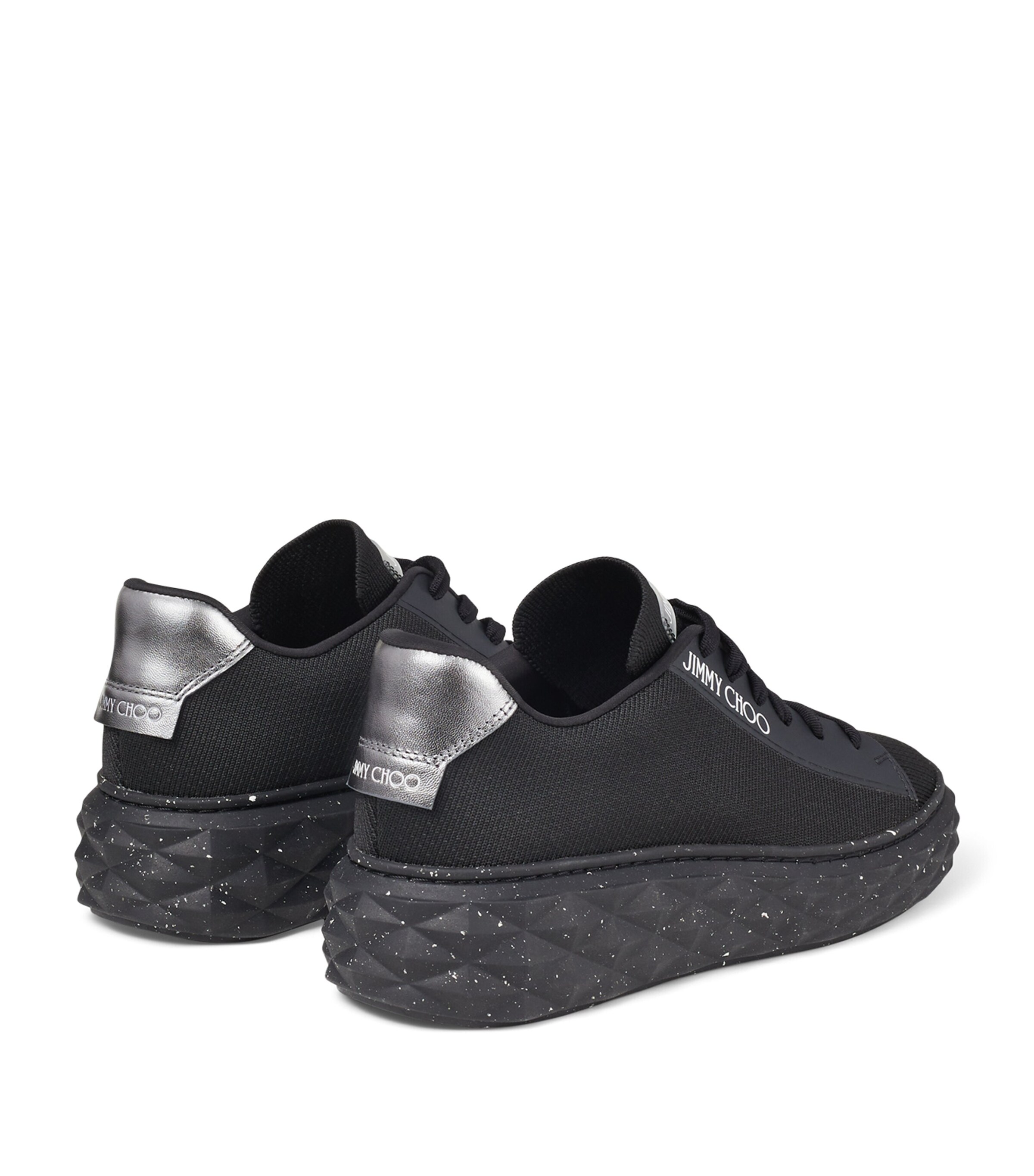 Diamond Light Maxi Leather Sneakers V BLACK Image 3