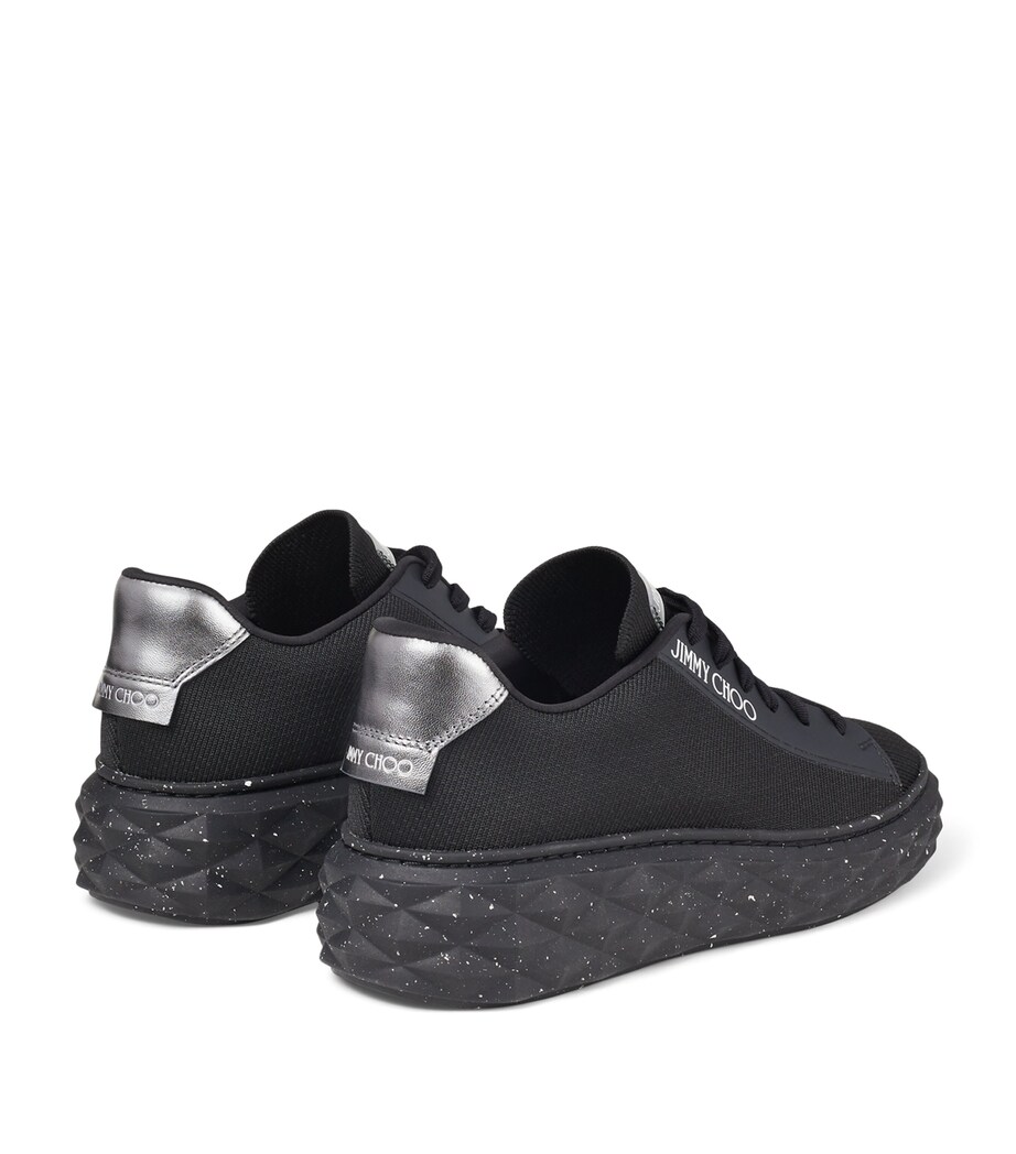Diamond Light Maxi Leather Sneakers V BLACK Image 3