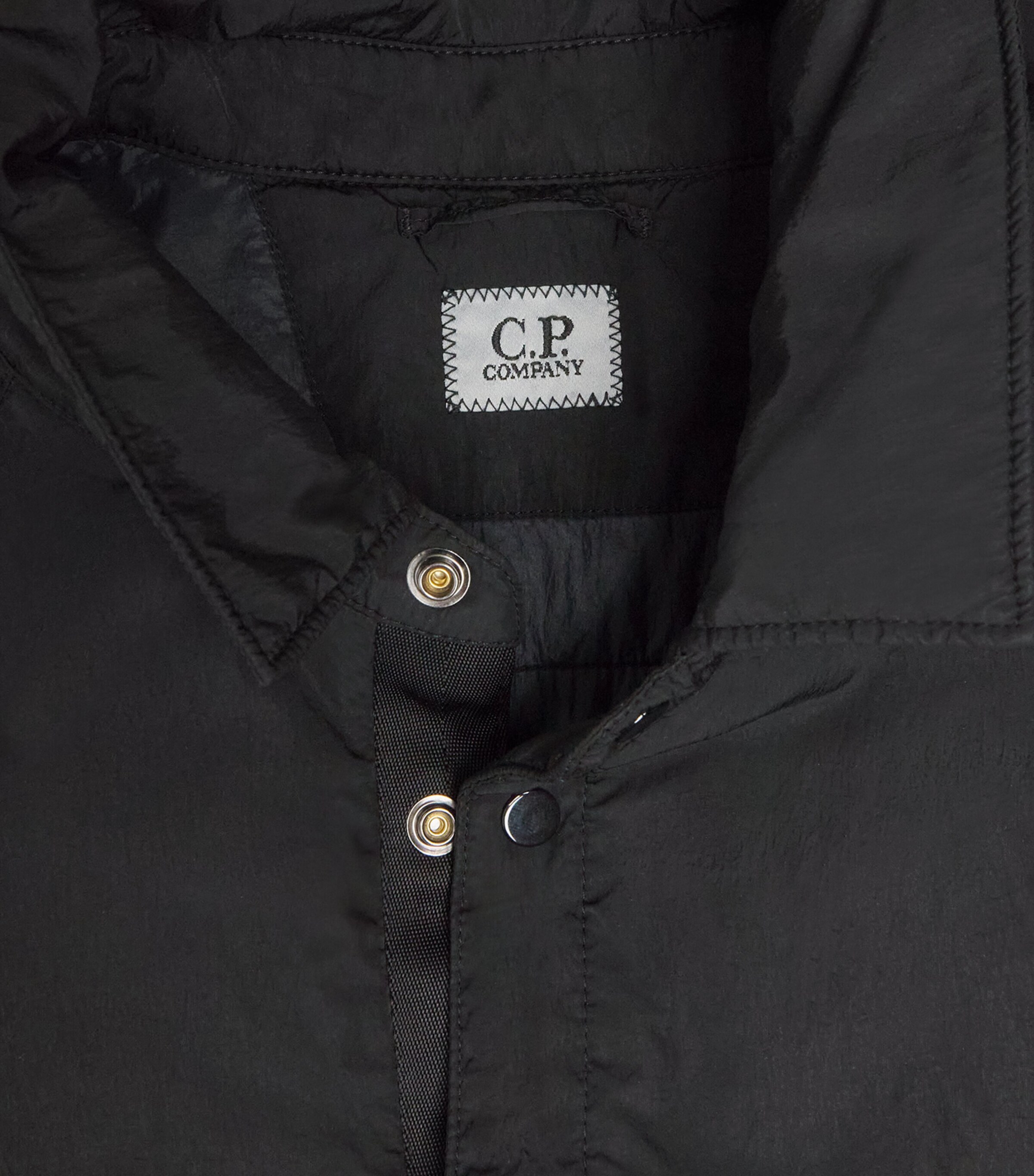 C.P. Company Mens Padded Overshirt Black Image 5