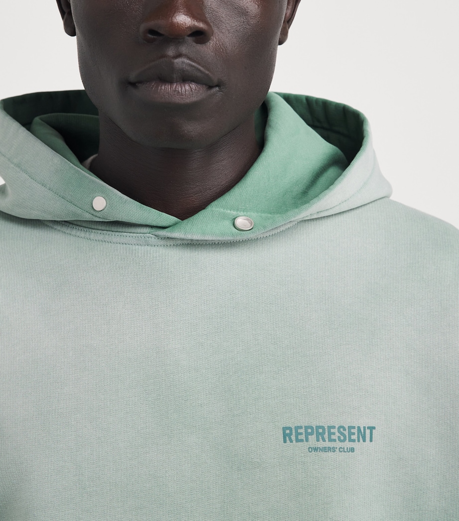 Represent Mens Owners Club Hoodie Washed Aloe Image 3