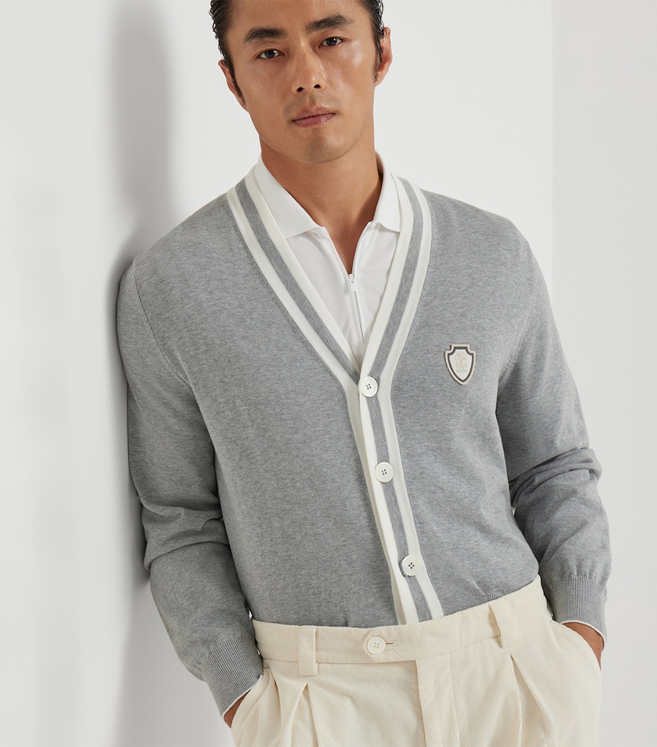 Cotton V-Neck Cardigan CP157 Image 5