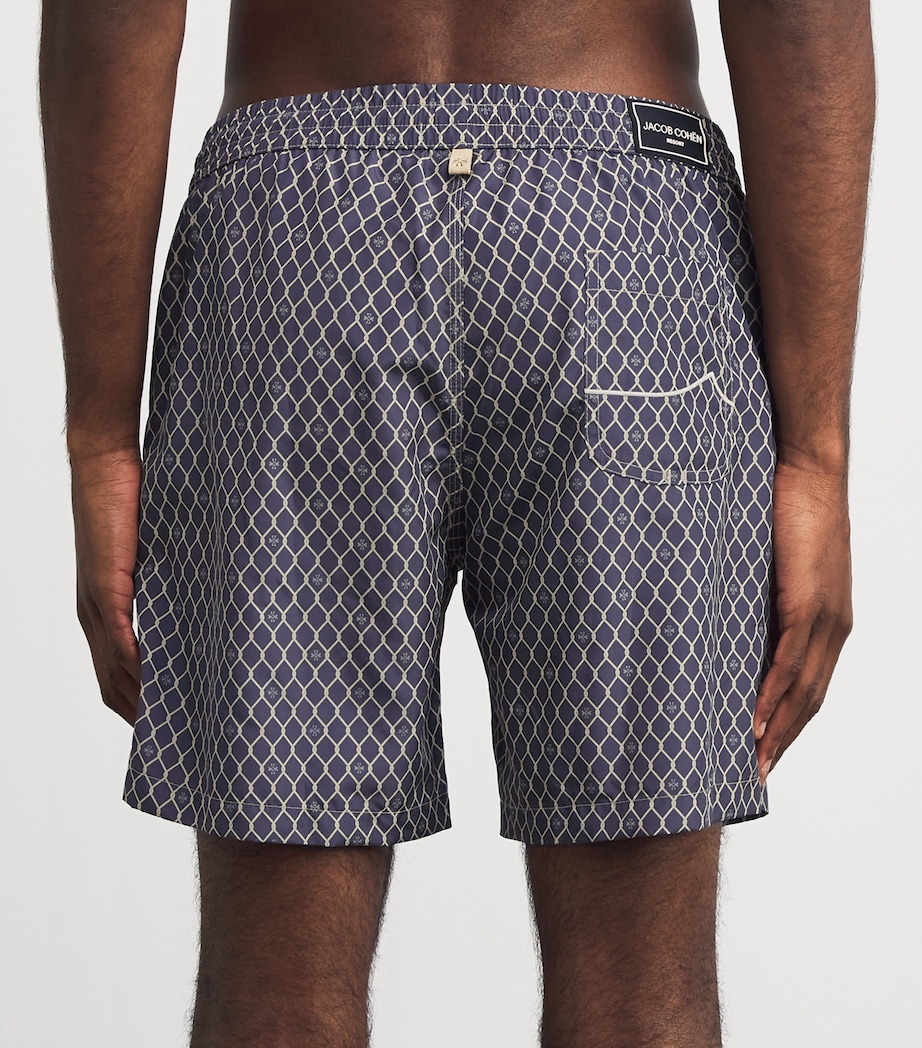 Diamond Print Bermuda Swim Shorts 0453S Image 3