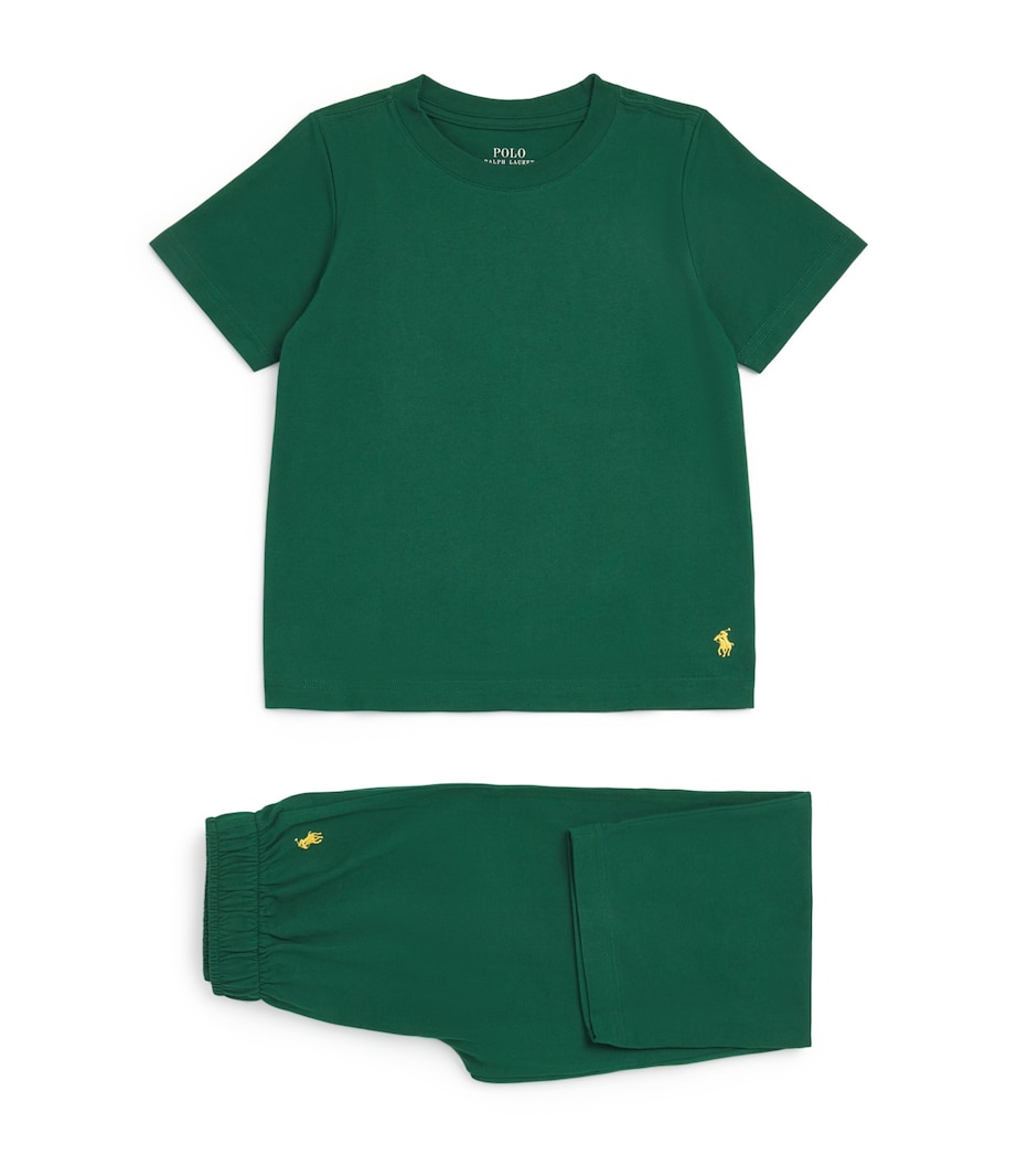 Cotton Polo Pony Pyjama Set (4-7 Years) EBVNEW FOREST Image 1