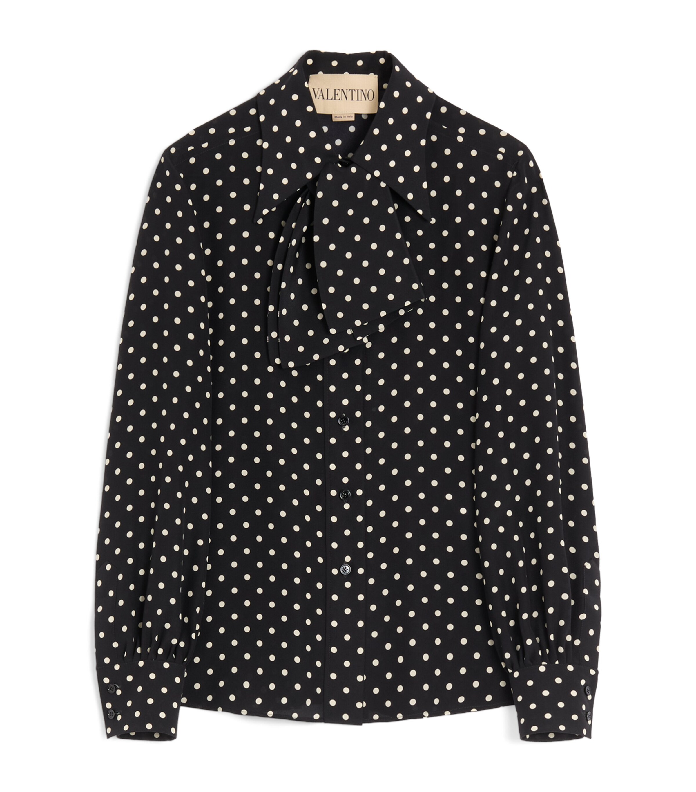 Valentino Womens Silk Polka Dot Shirt Image 1