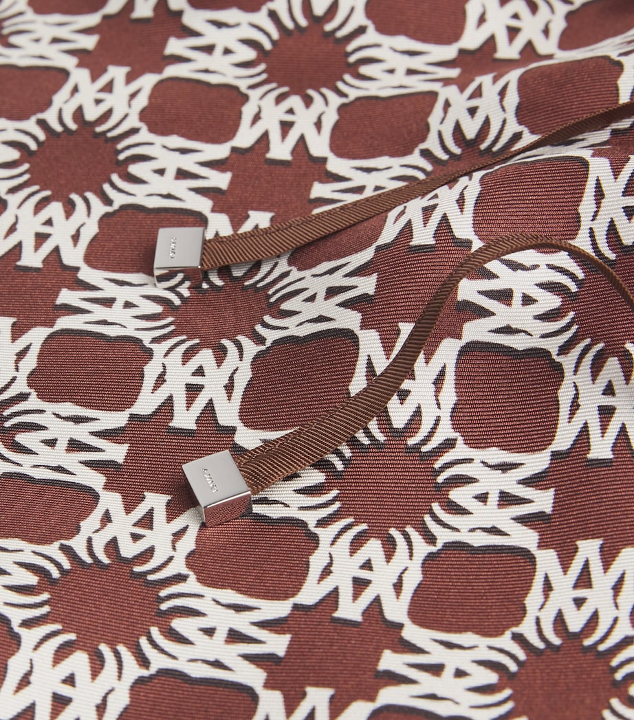 Silk Logo Shorts CHOCOLATE Image 5