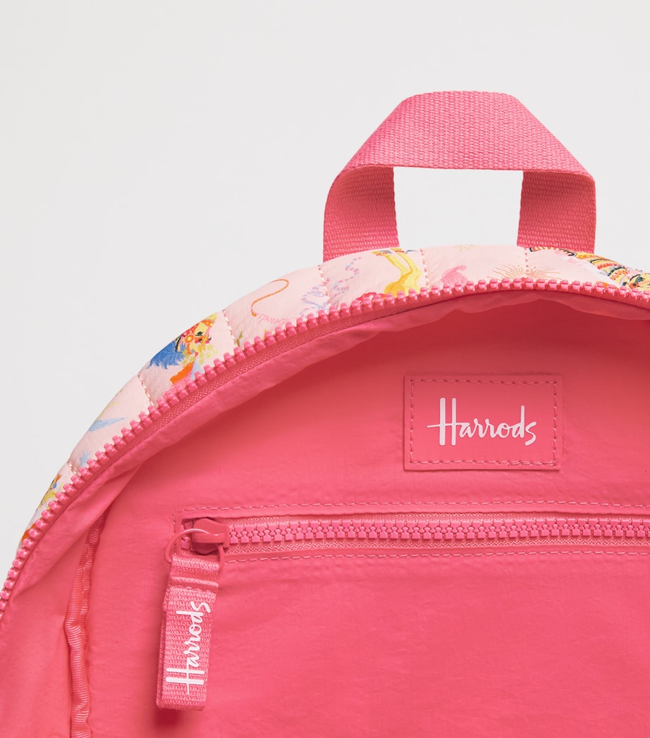 Harrods Quilted Pony Parade Backpack Cream Image 3
