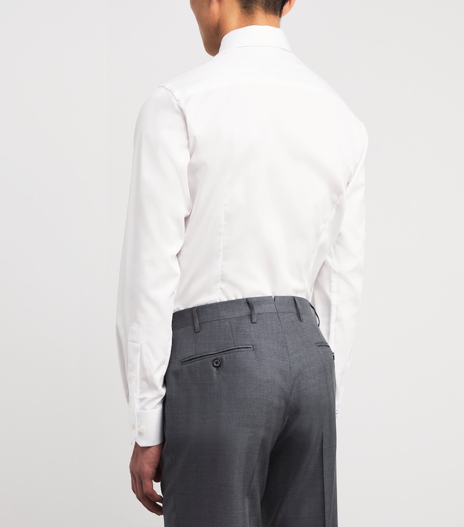Signature Twill Contrast Shirt 0WHITE Image 4