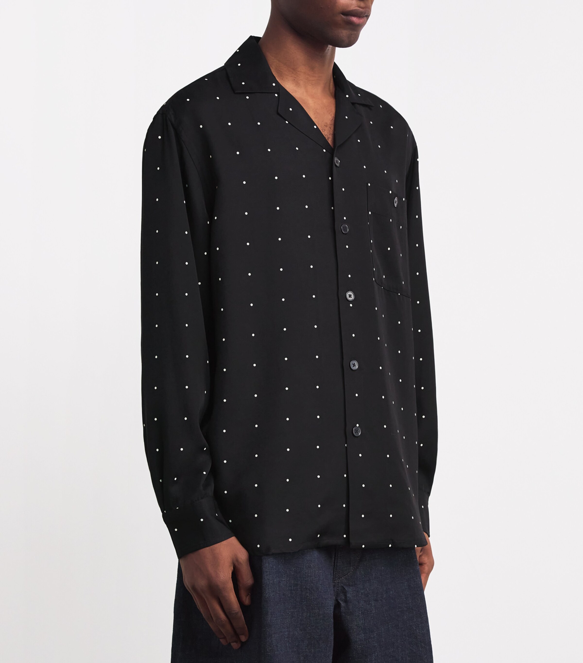 Polka Dot Shirt 976 BLCK / CREAM DOT Image 3