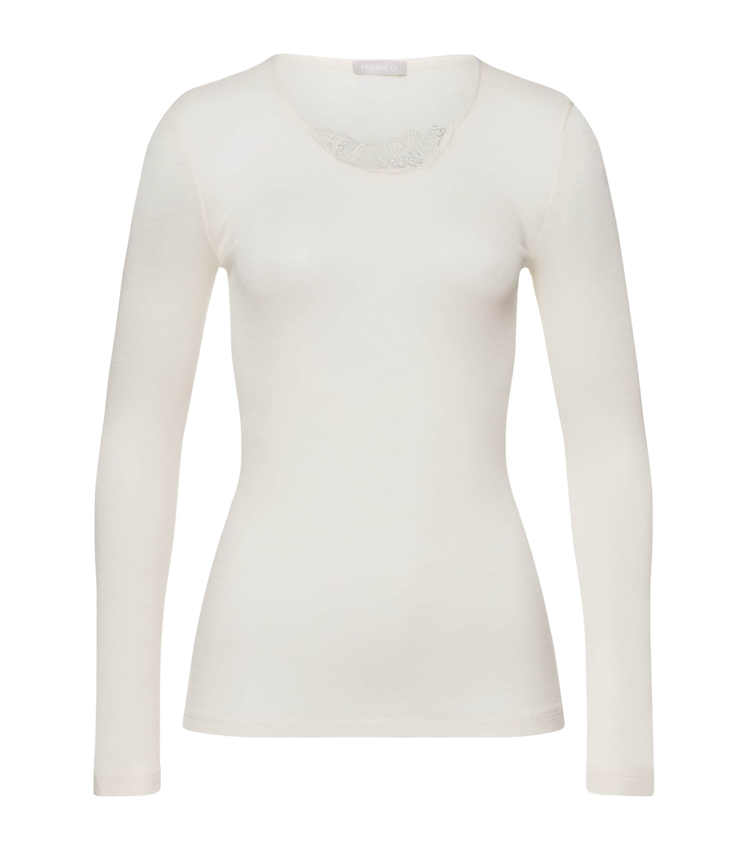 Hanro Merino Wool-Silk T-Shirt | Women Clothing | Tops | T-Shirts | Loungewear | Lounge Bottoms | Designers | Hanro | Nightwear