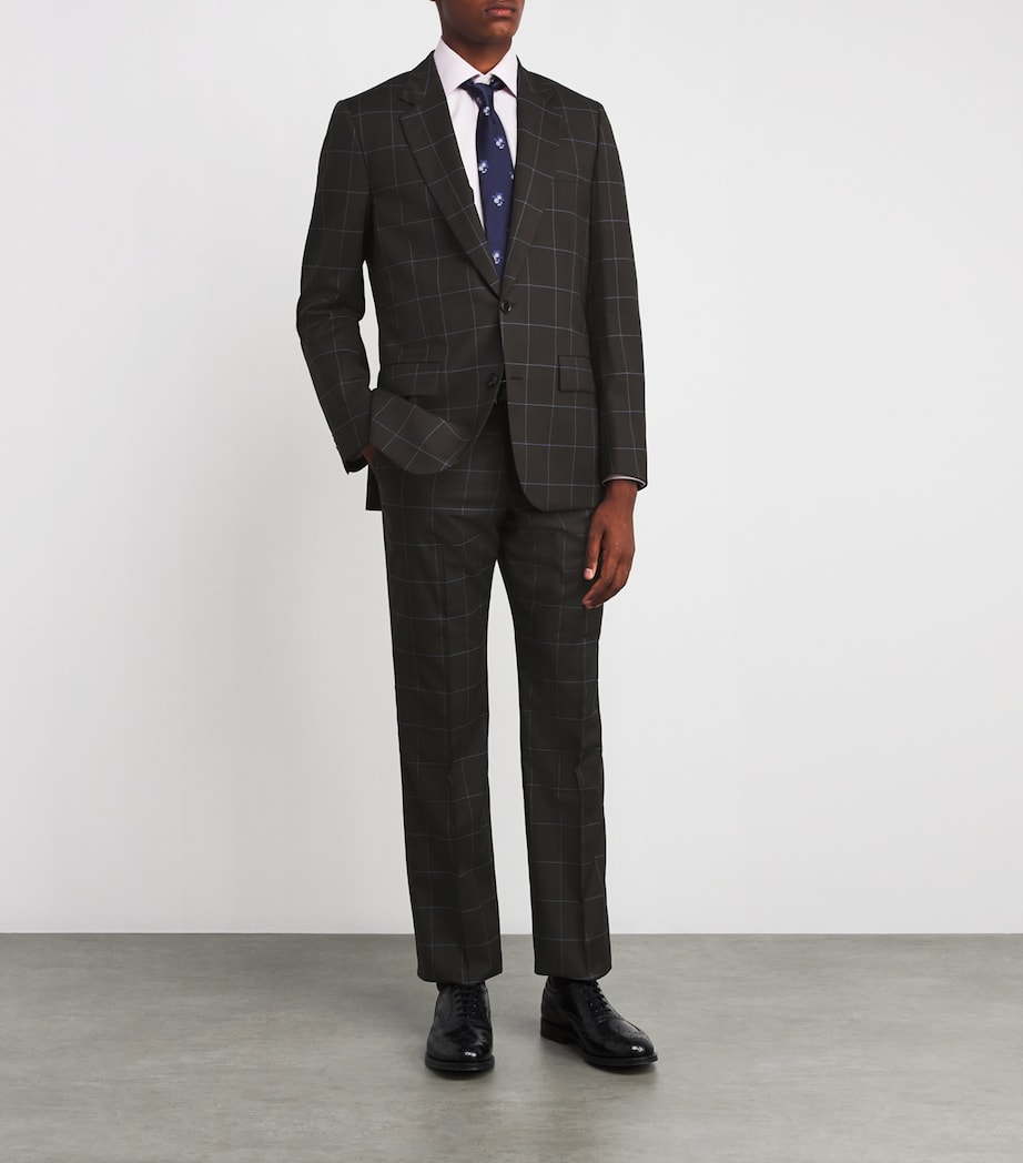 Checked Two-Piece Suit 69_DARK BROWN Image 2