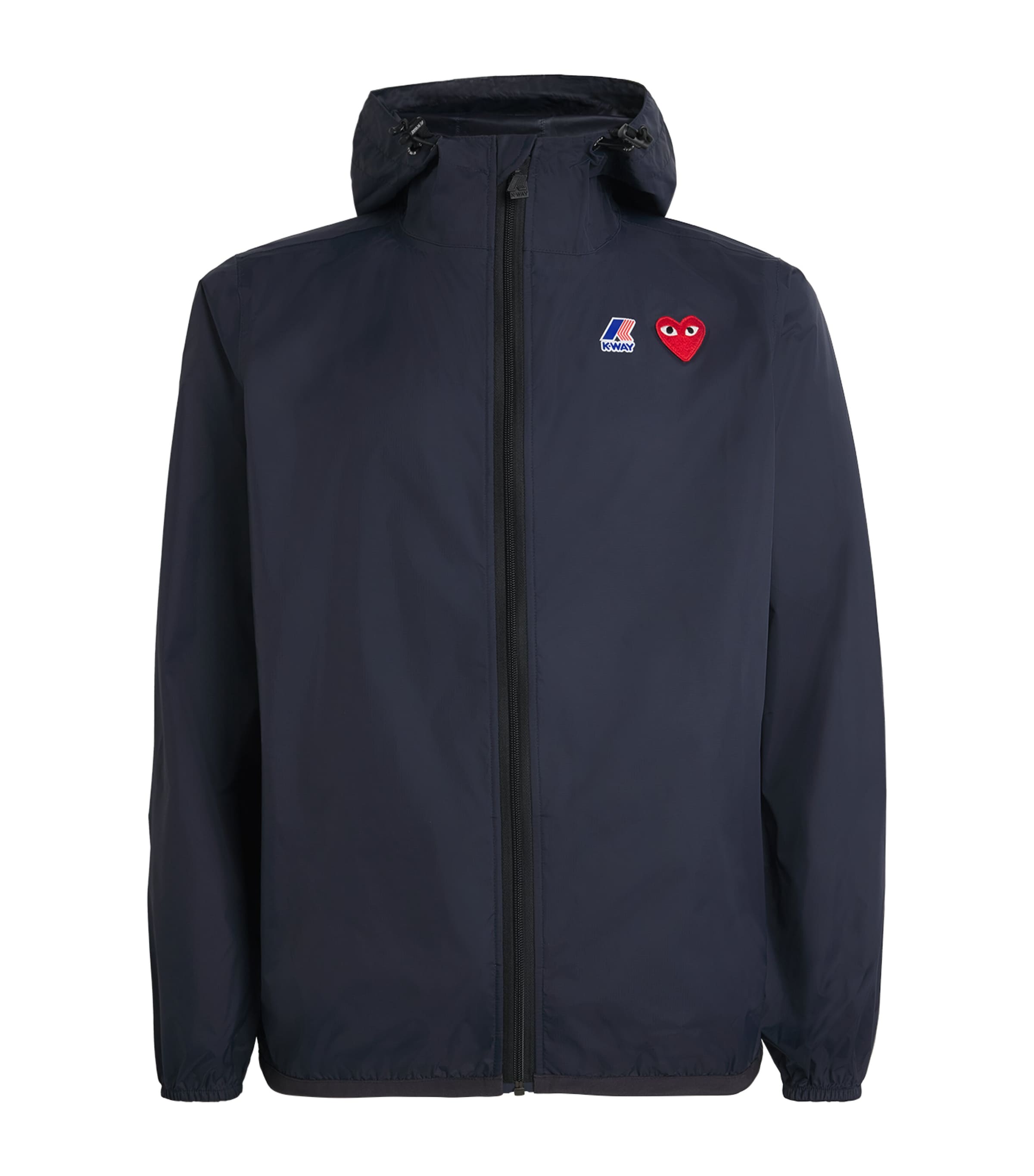 Shop Comme Des Garçons Play X K-way Water-resistant Jacket In Navy