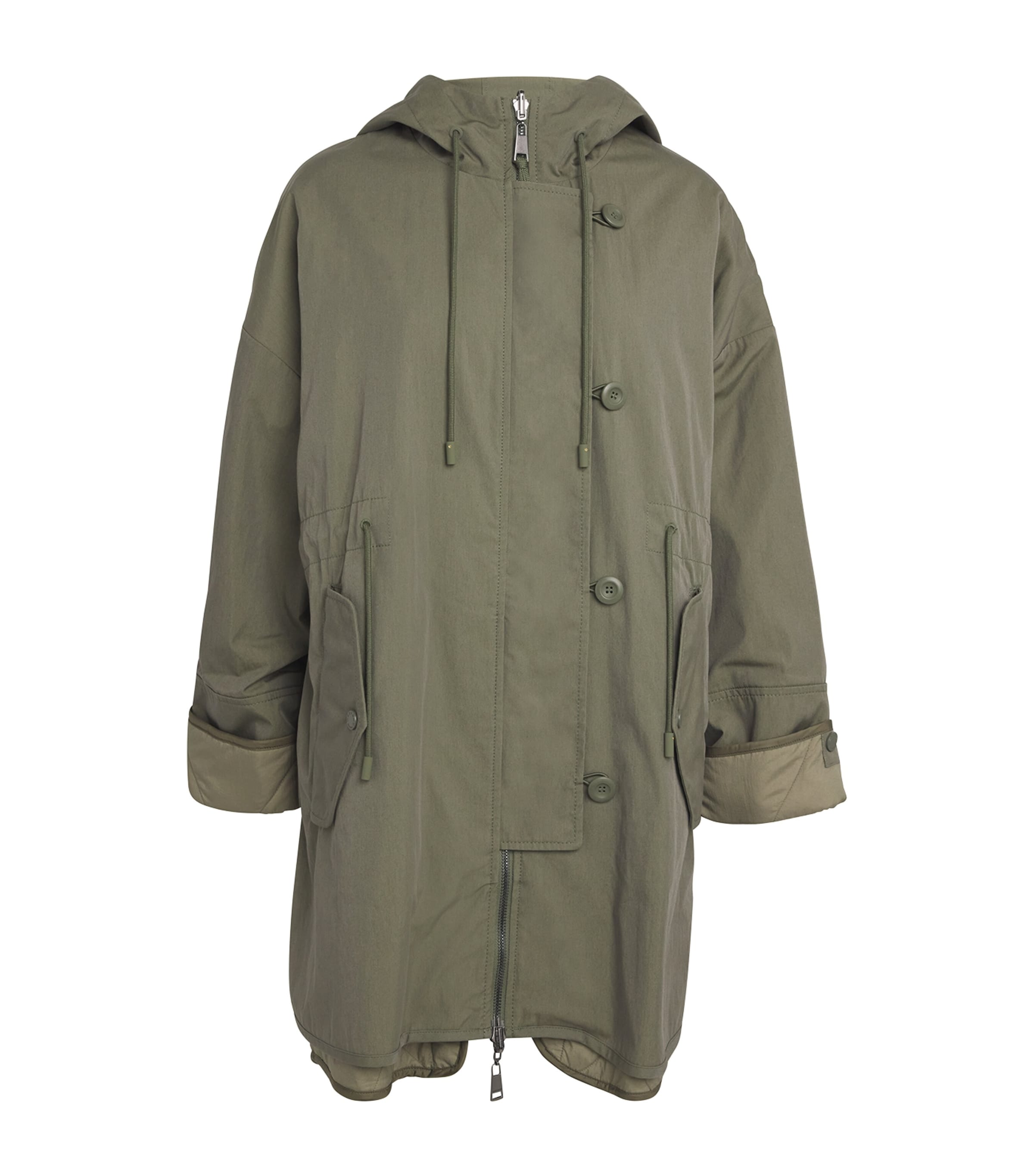 Shop Weekend Max Mara Water-repellent Reversible Jacket In Green