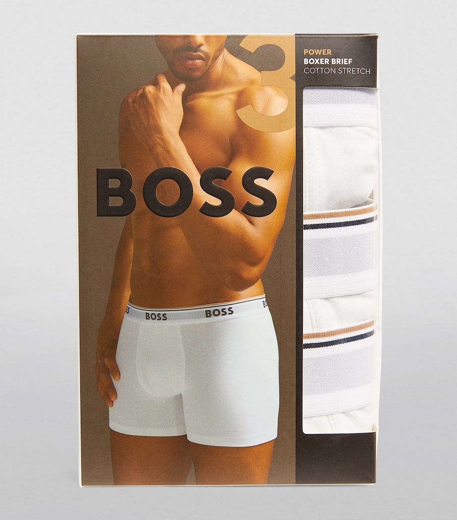 Stretch-Cotton Logo Trunks (Pack of 3) 100/WHITE Image 4