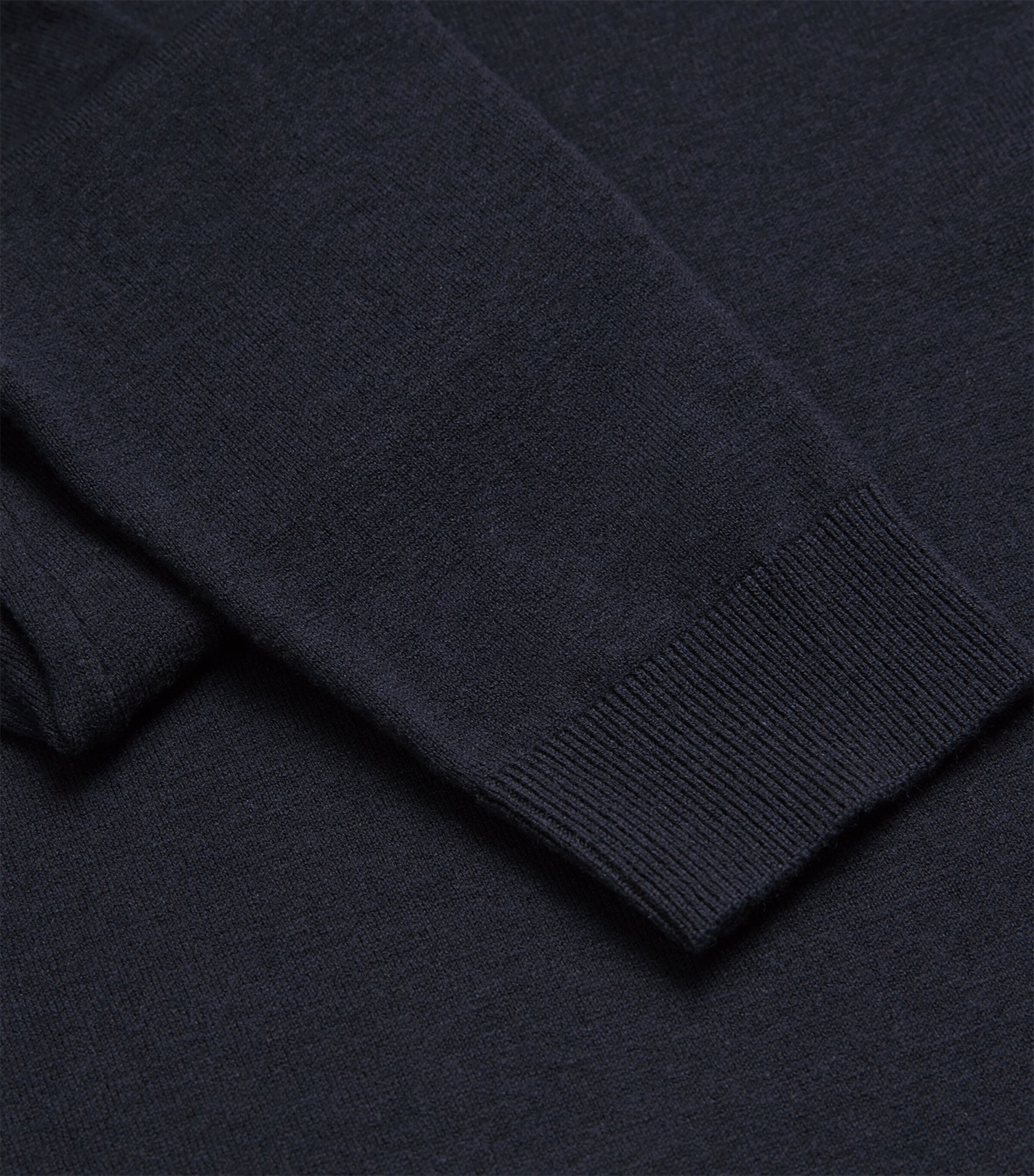 Silk-Wool Rollneck Sweater NAVY Image 5