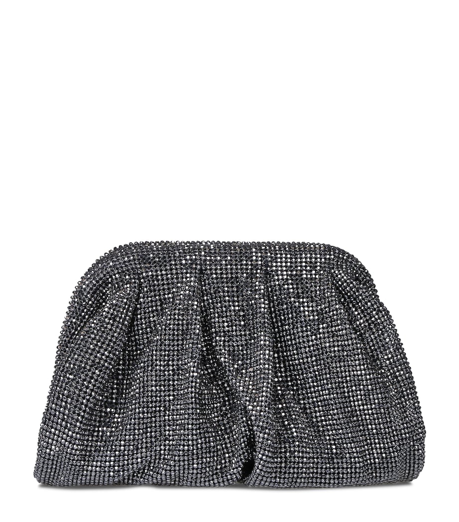 Benedetta Bruzziches Embellished Venus La Petite Clutch Bag Black Image 1