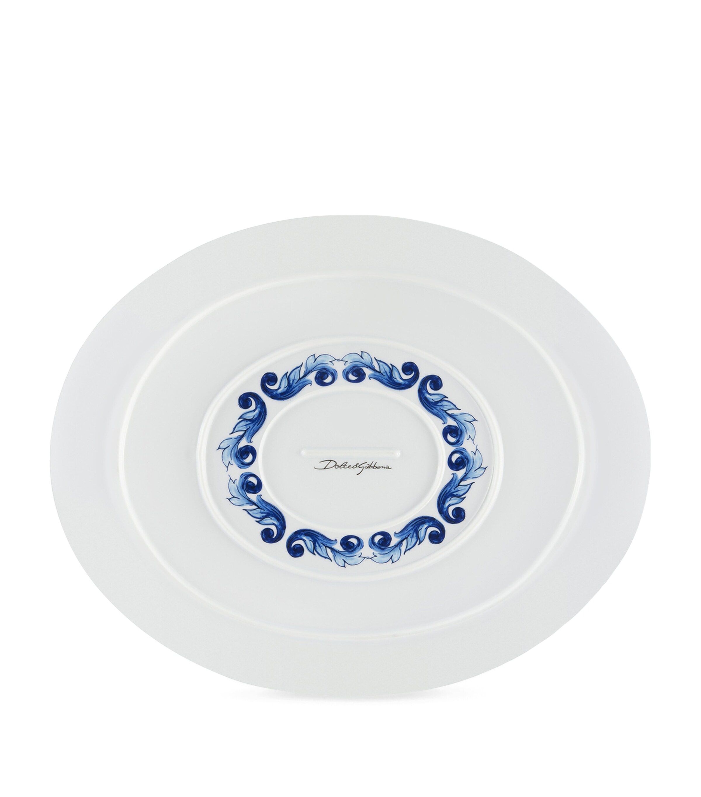 Dolce&Gabbana Casa Blu Mediterraneo Serving Plate (44.5cm) Fiore Blu Medi Image 3