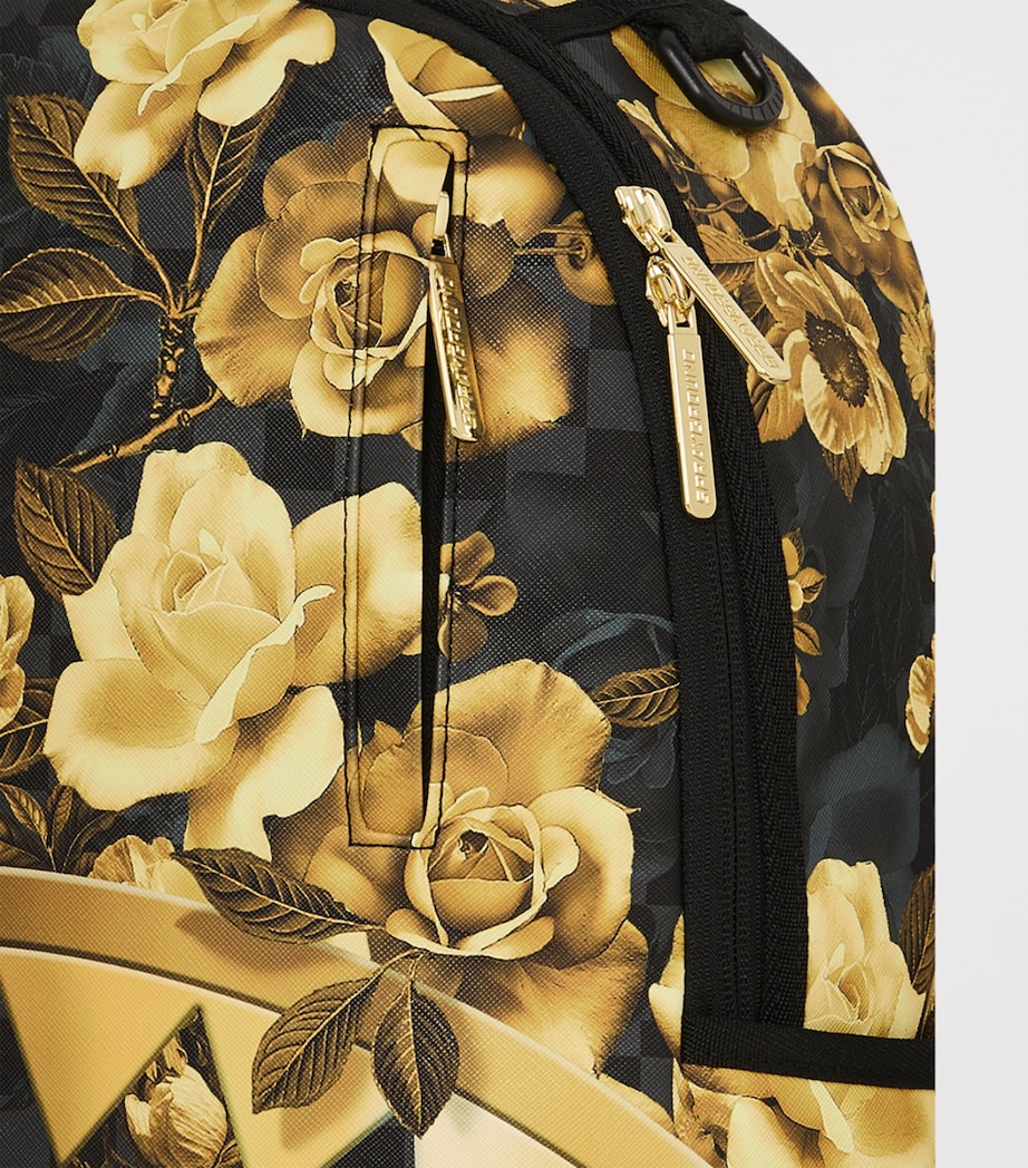 Sprayground Floral Remix Backpack Gold Floral Remix Image 7