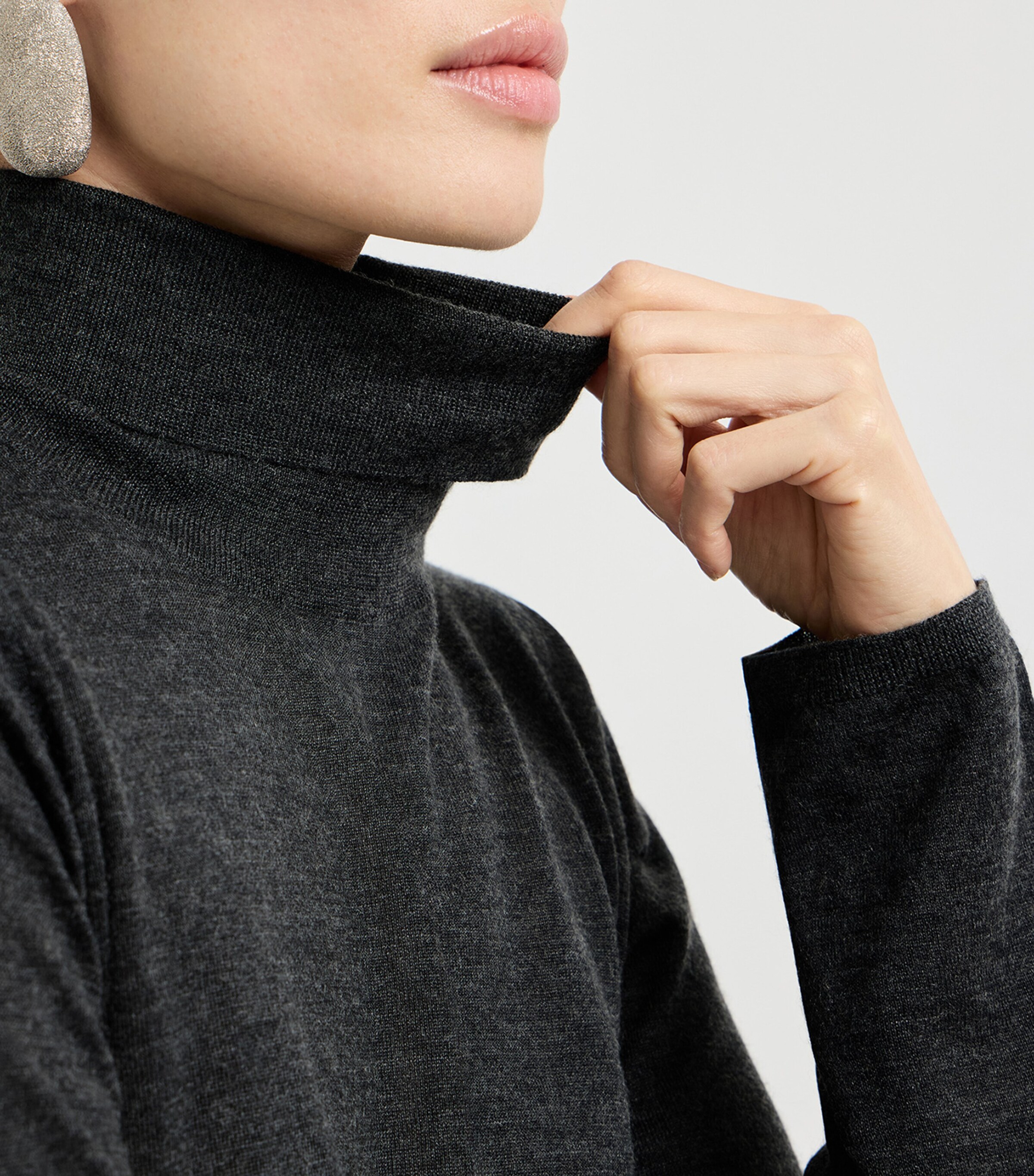 Brunello Cucinelli Womens Cashmere-Silk Rollneck Sweater Image 6