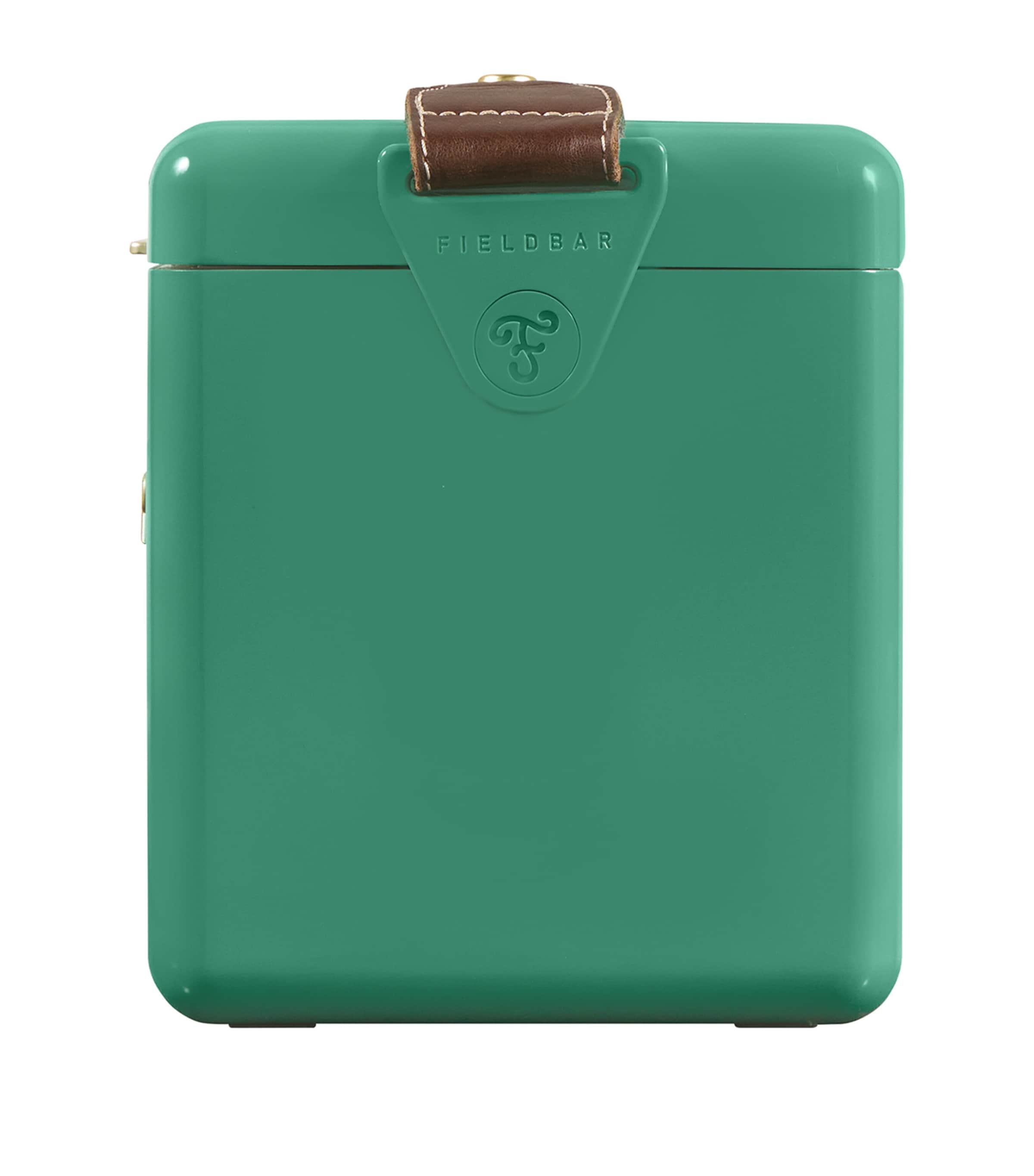 Mini Bar Cooler Box with Leather Sling (4L) GREEN Image 10